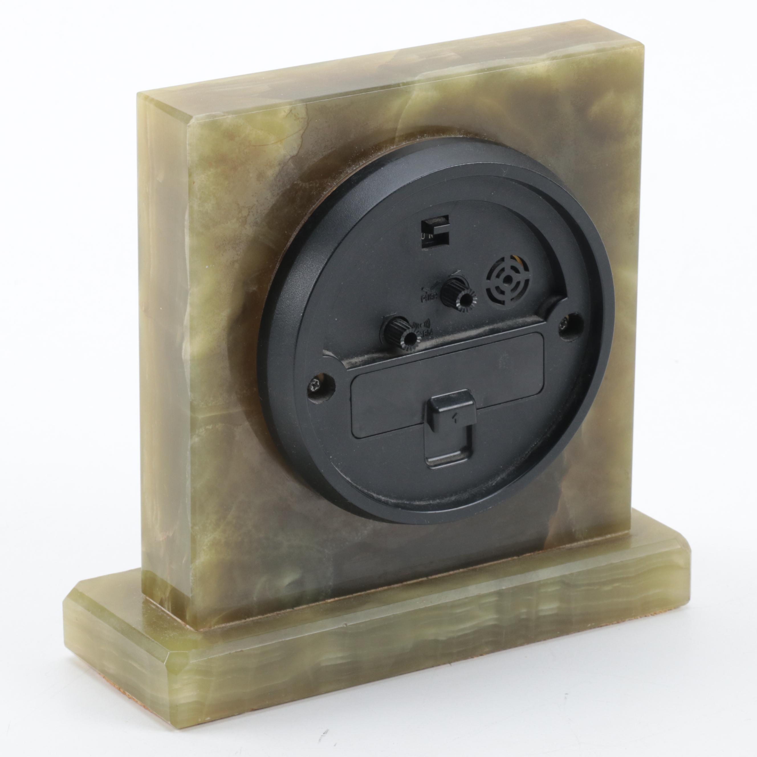 Alarm Clock and Ronson Lighter with Other Pocket Knife and Figurines