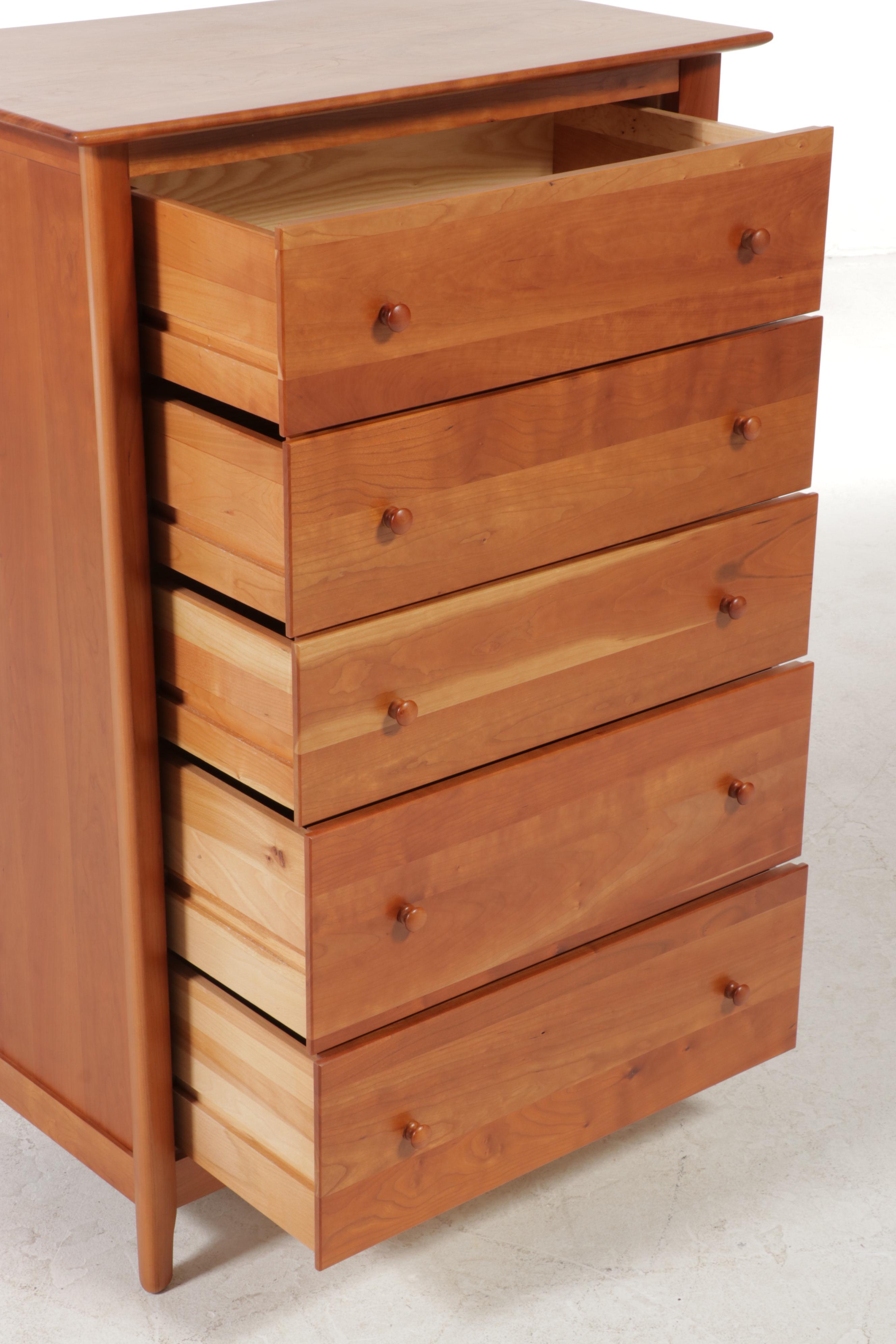 Copeland Furniture Shaker Style Cherrywood Five-Drawer Chest