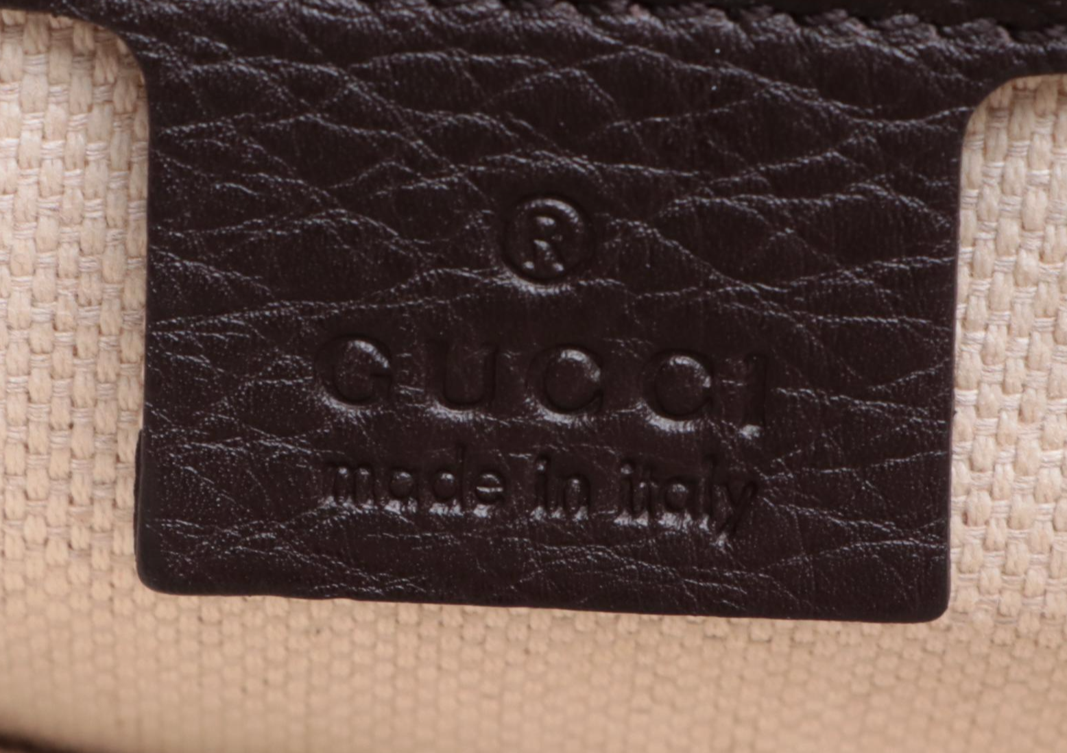 Gucci Bamboo Tote Bag in GG Canvas and Grain Leather