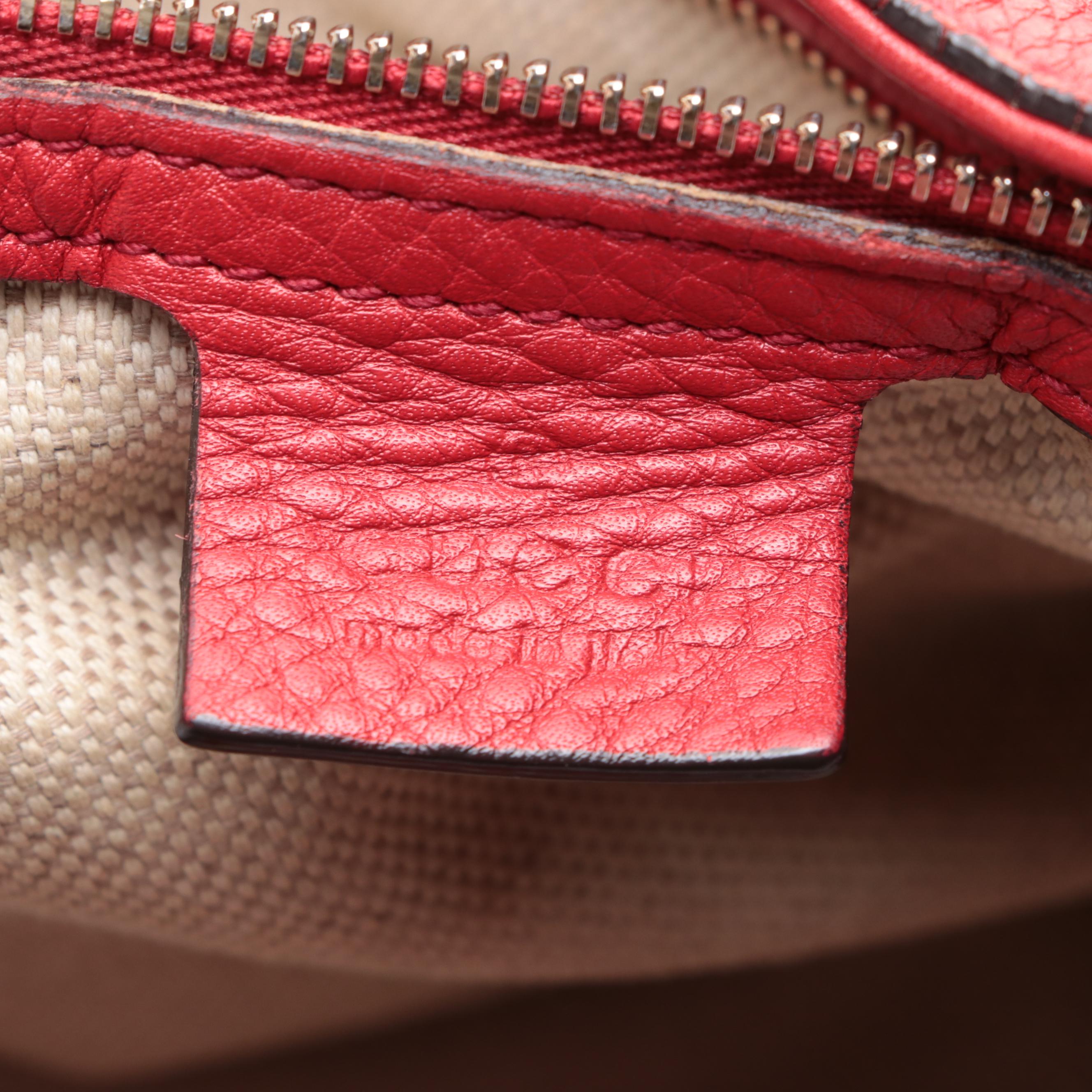 Gucci Soho Pebble Grain Leather Tote Bag