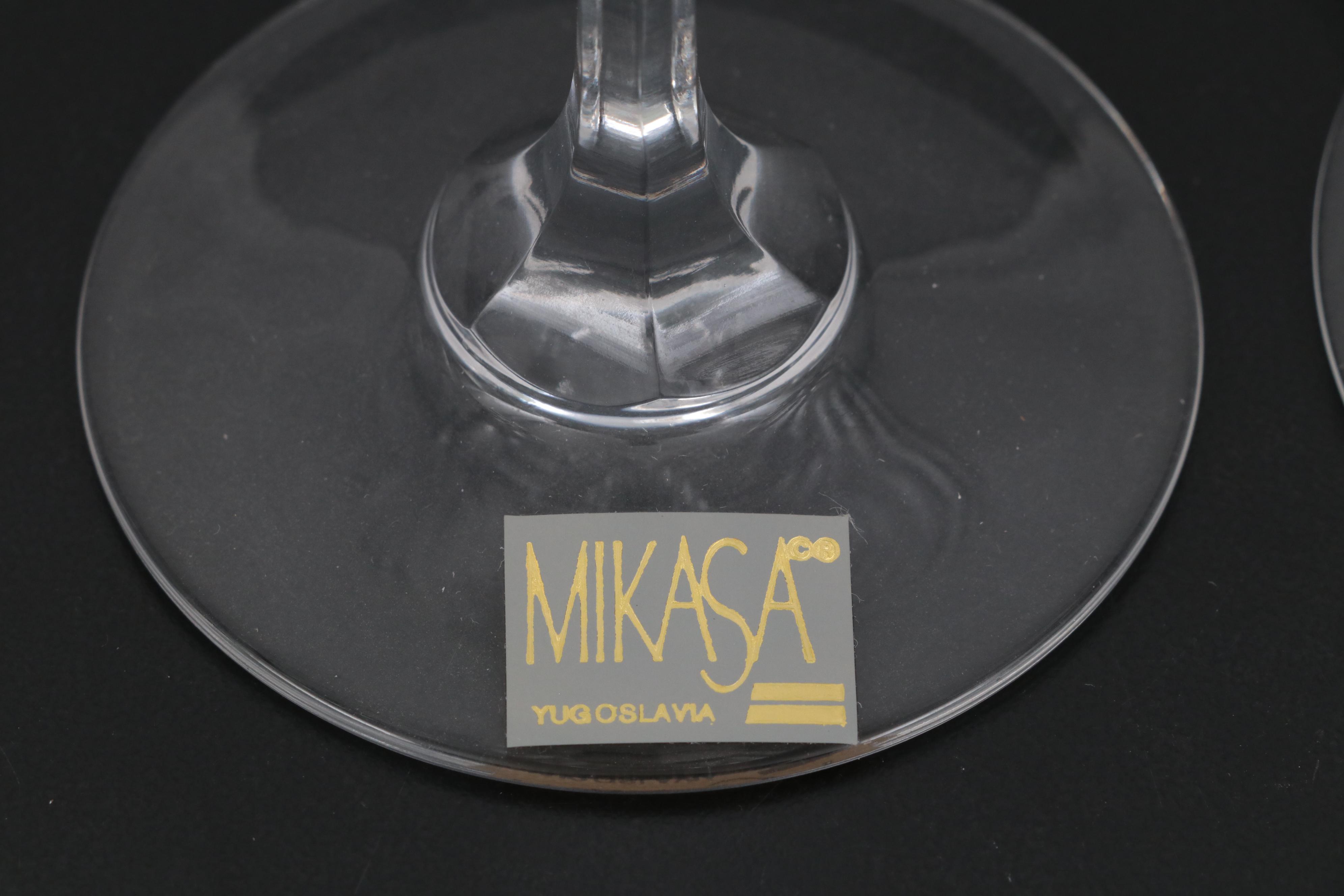 Mikasa "Arctic Lights" Crystal Water Goblets and Stemware
