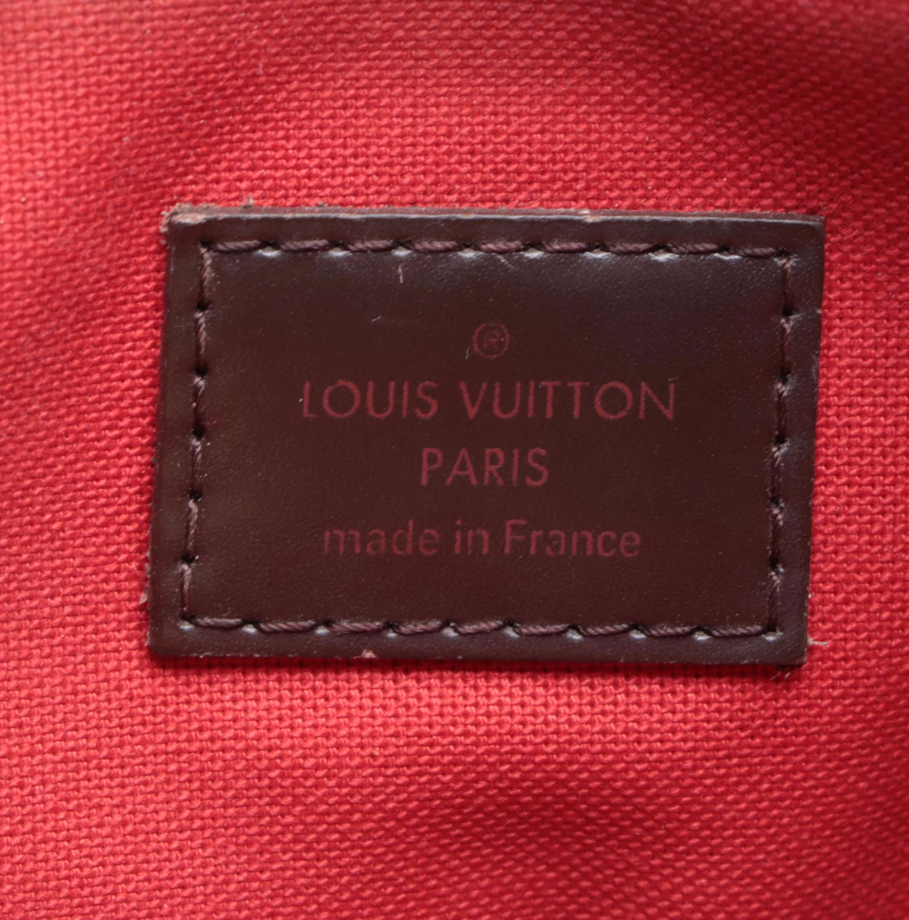 Louis Vuitton Bloomsbury Shoulder Bag in Damier Ebene Canvas/Dark Brown Leather