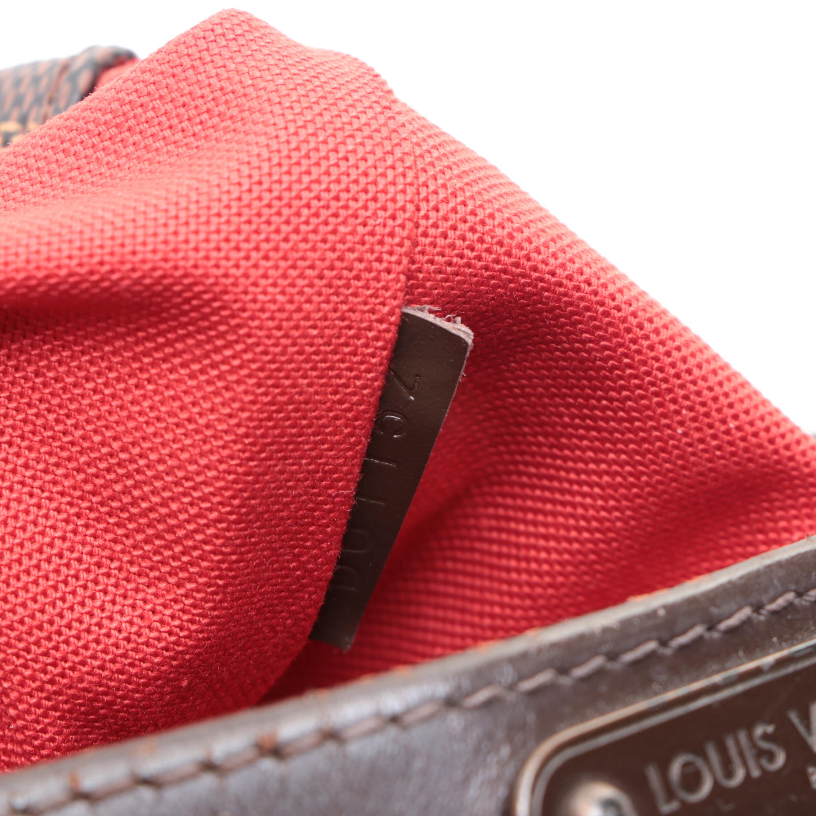 Louis Vuitton Bloomsbury Shoulder Bag in Damier Ebene Canvas/Dark Brown Leather