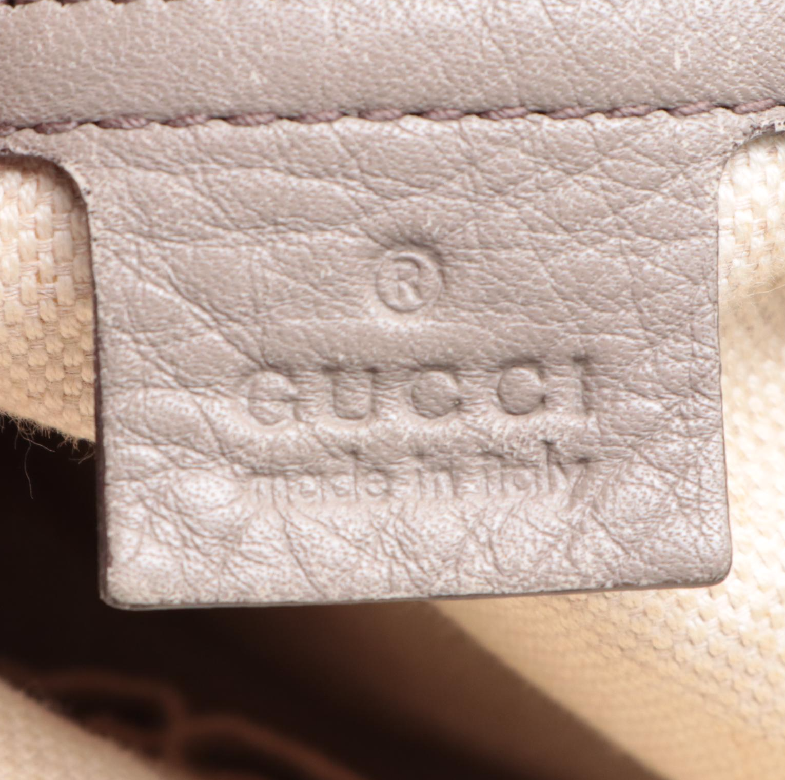 Gucci Soho Small Tassel Tote in Grey Leather