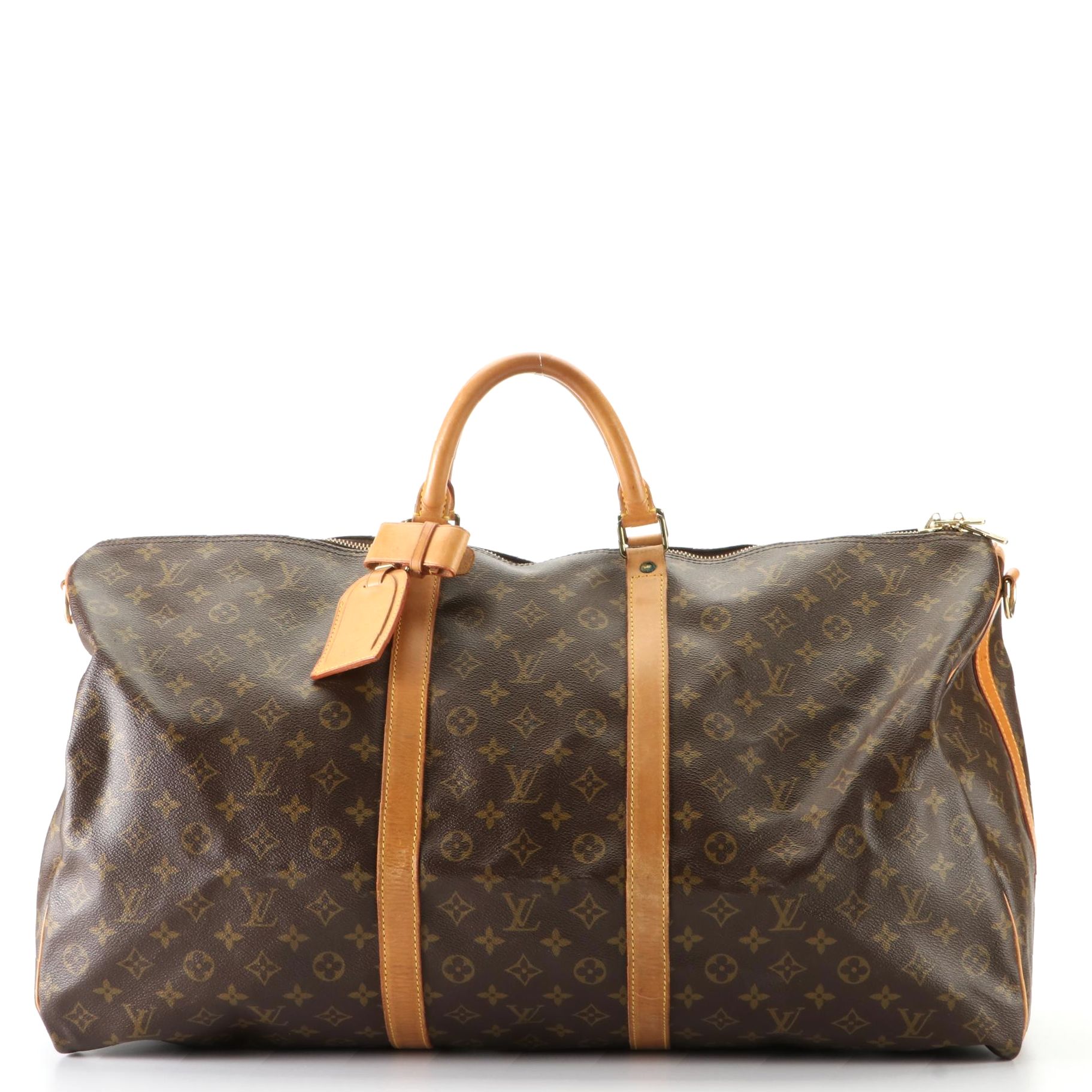 Louis Vuitton Keepall Bandolière 60 in Monogram Canvas and Vachetta Leather