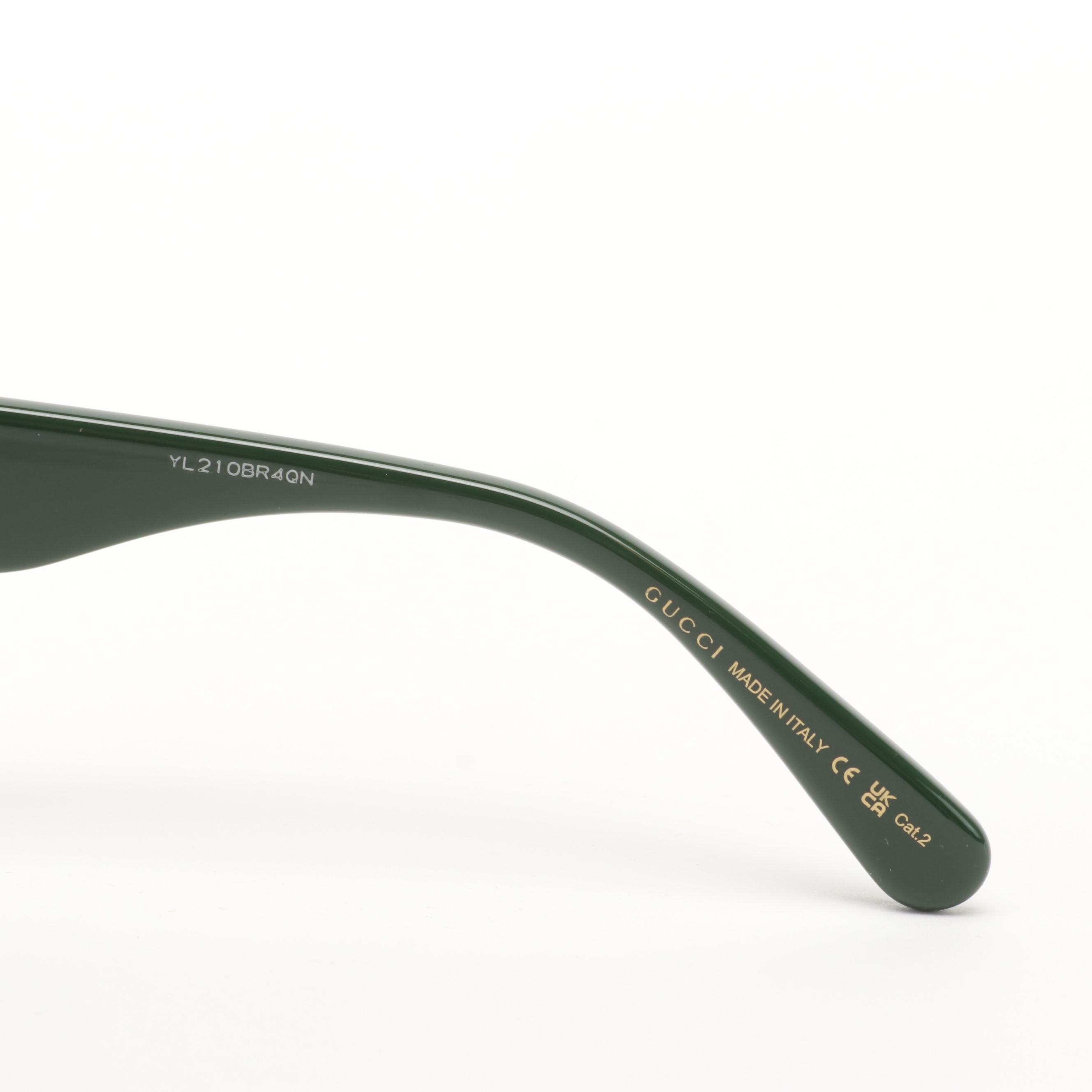 Gucci GG 0713/S Black Square Sunglasses with Case