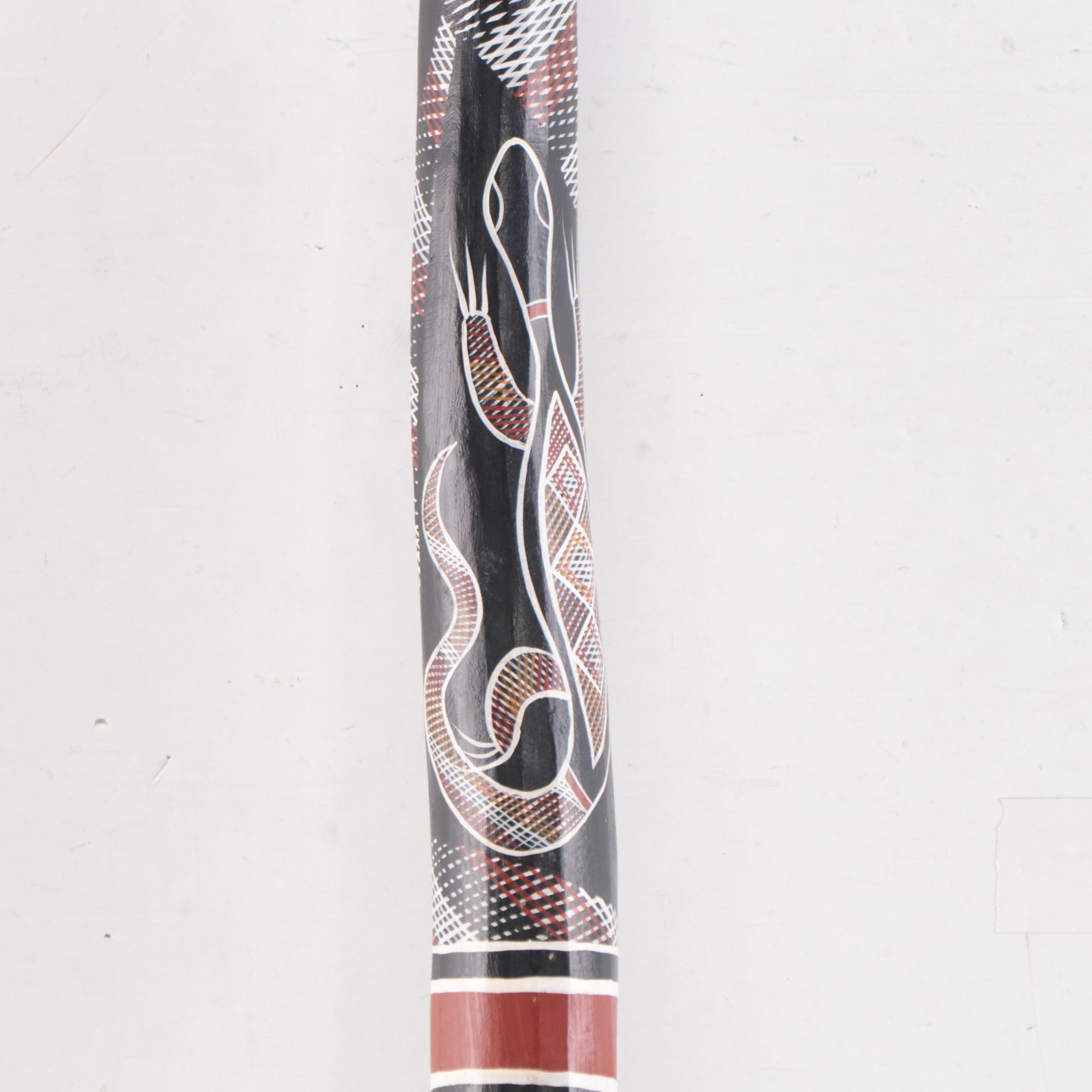 Australian Aboriginal Style Hand-Painted Didgeridoo