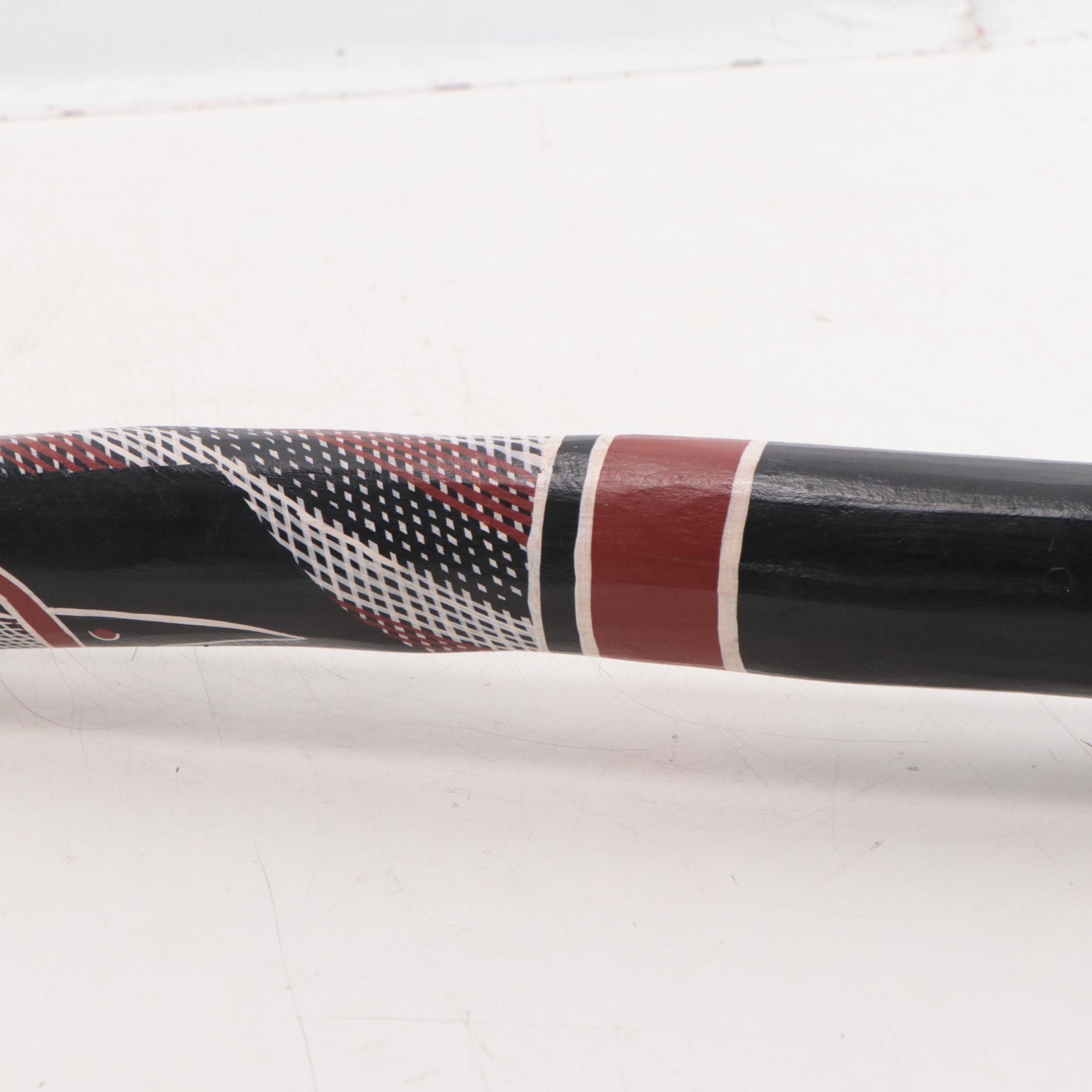 Australian Aboriginal Style Hand-Painted Didgeridoo