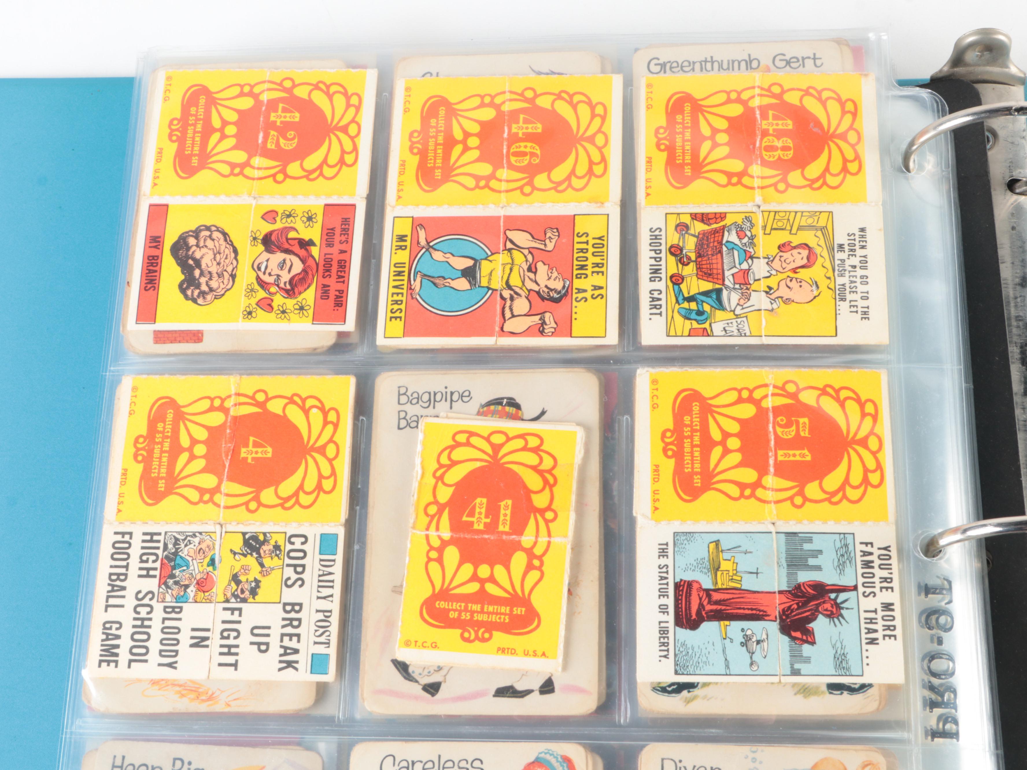 Topps Wacky Packs and Foldees Cards with Whitman Playing Cards, 1960s–1980s