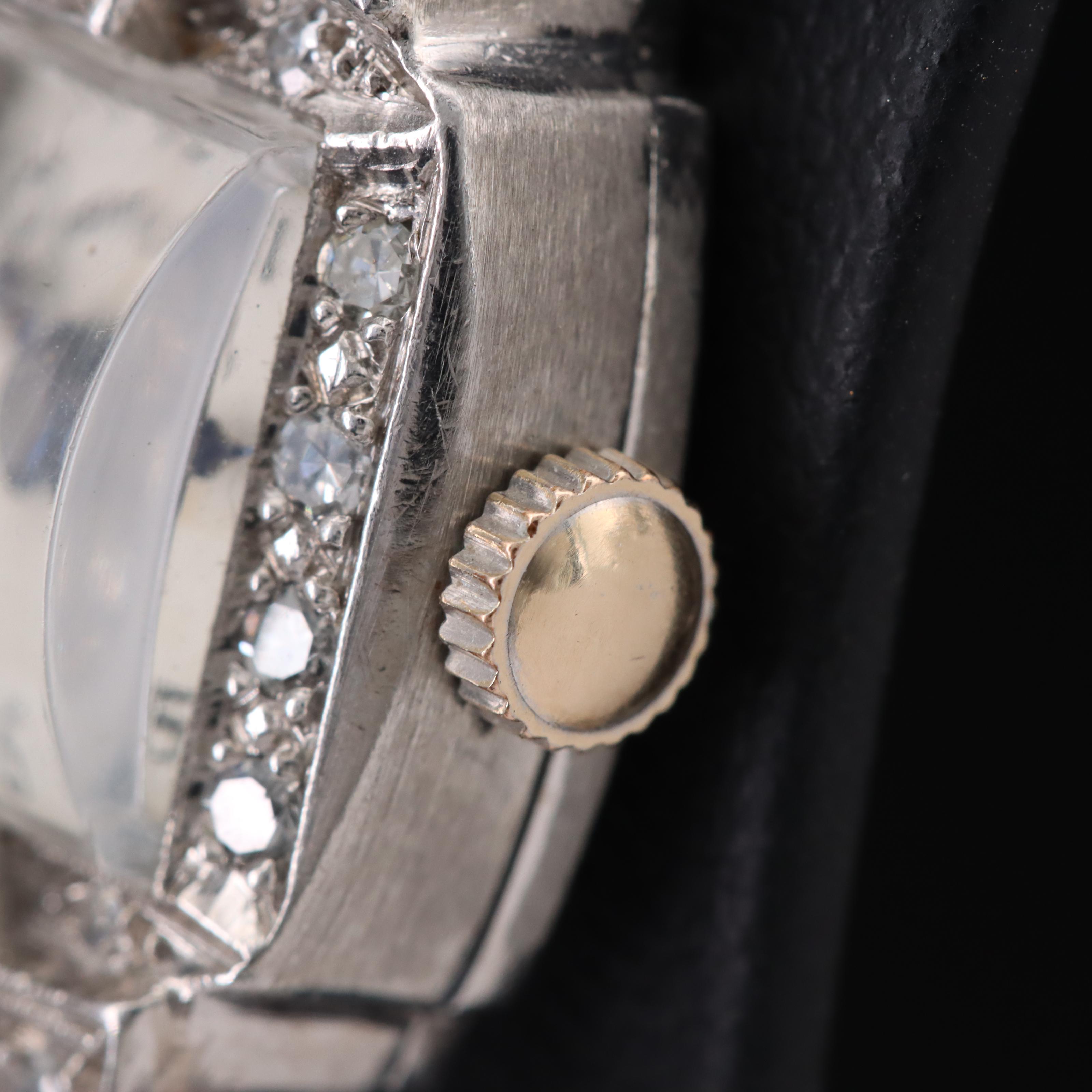 Platinum and 14K Hamilton 2.20 CTW Diamond Watch