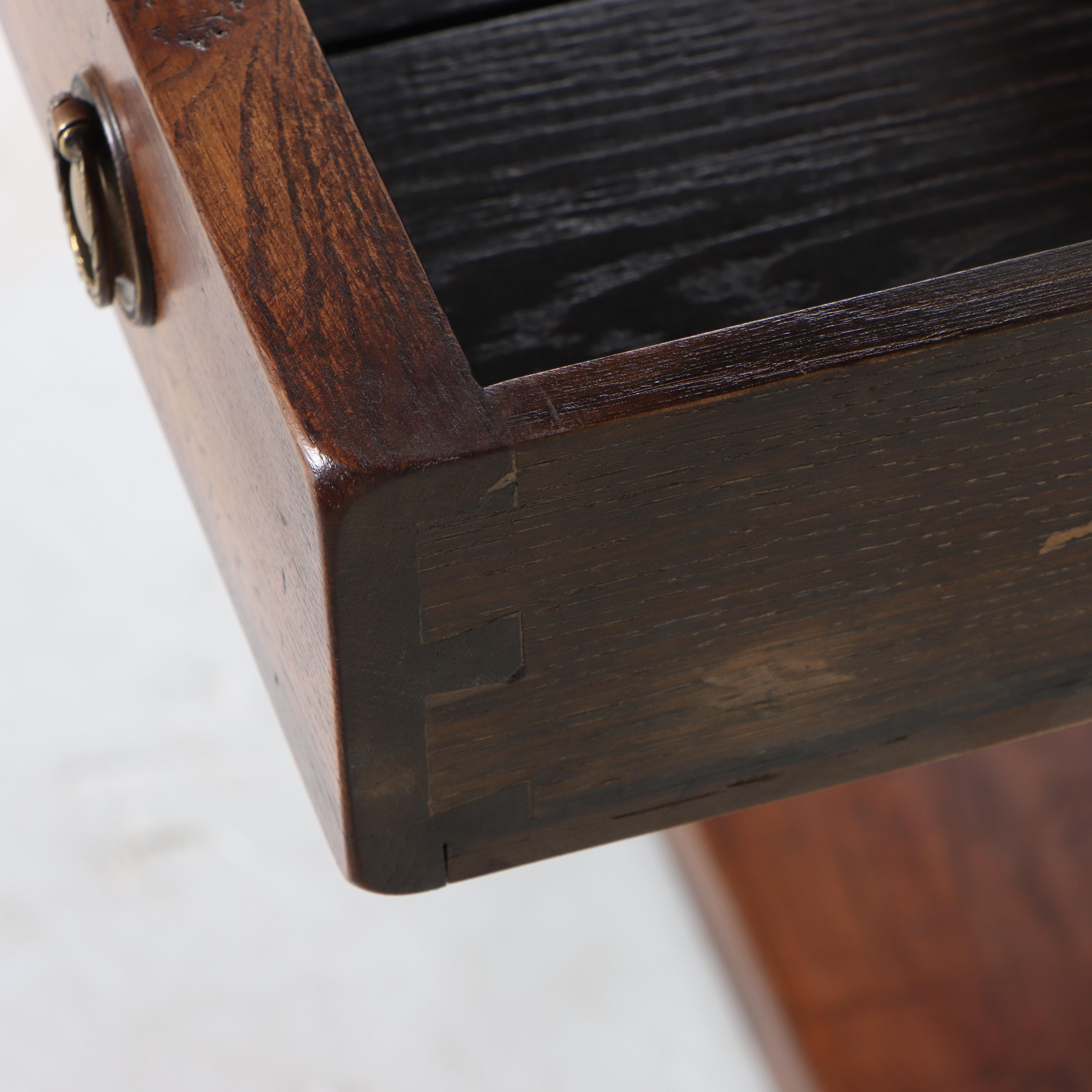 Charles II Style Oak Two-Tier Side Table