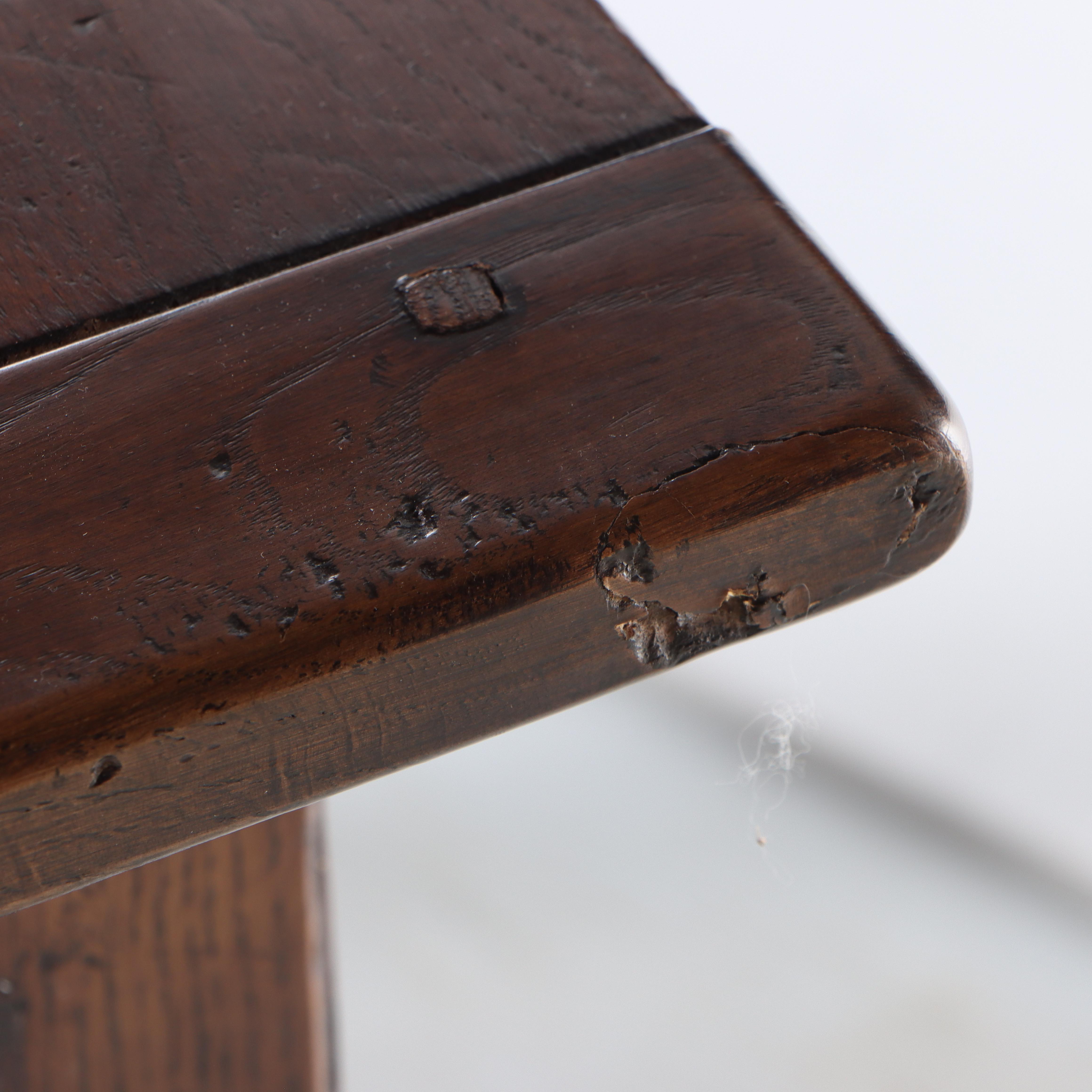 Charles II Style Oak Two-Tier Side Table