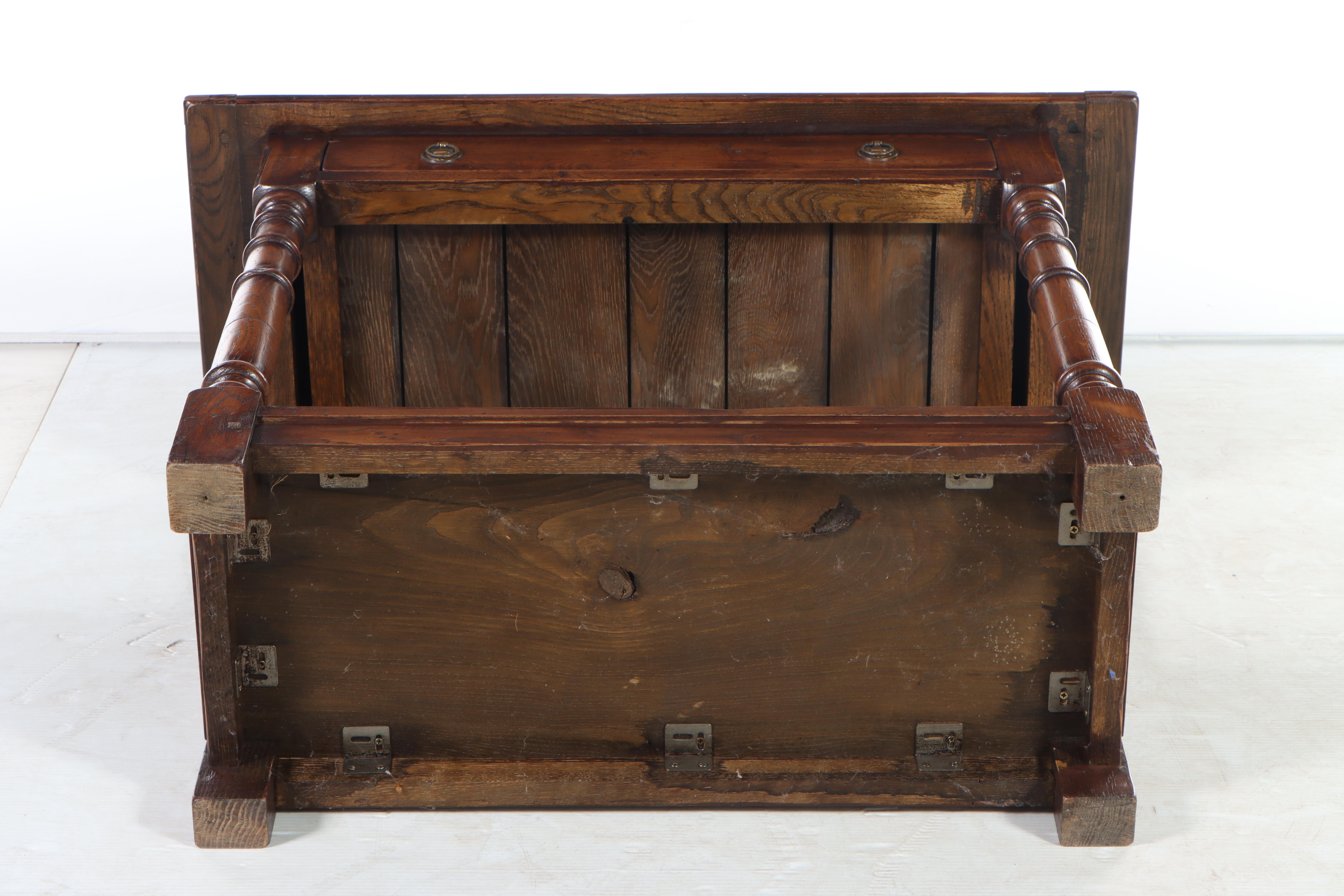 Charles II Style Oak Two-Tier Side Table