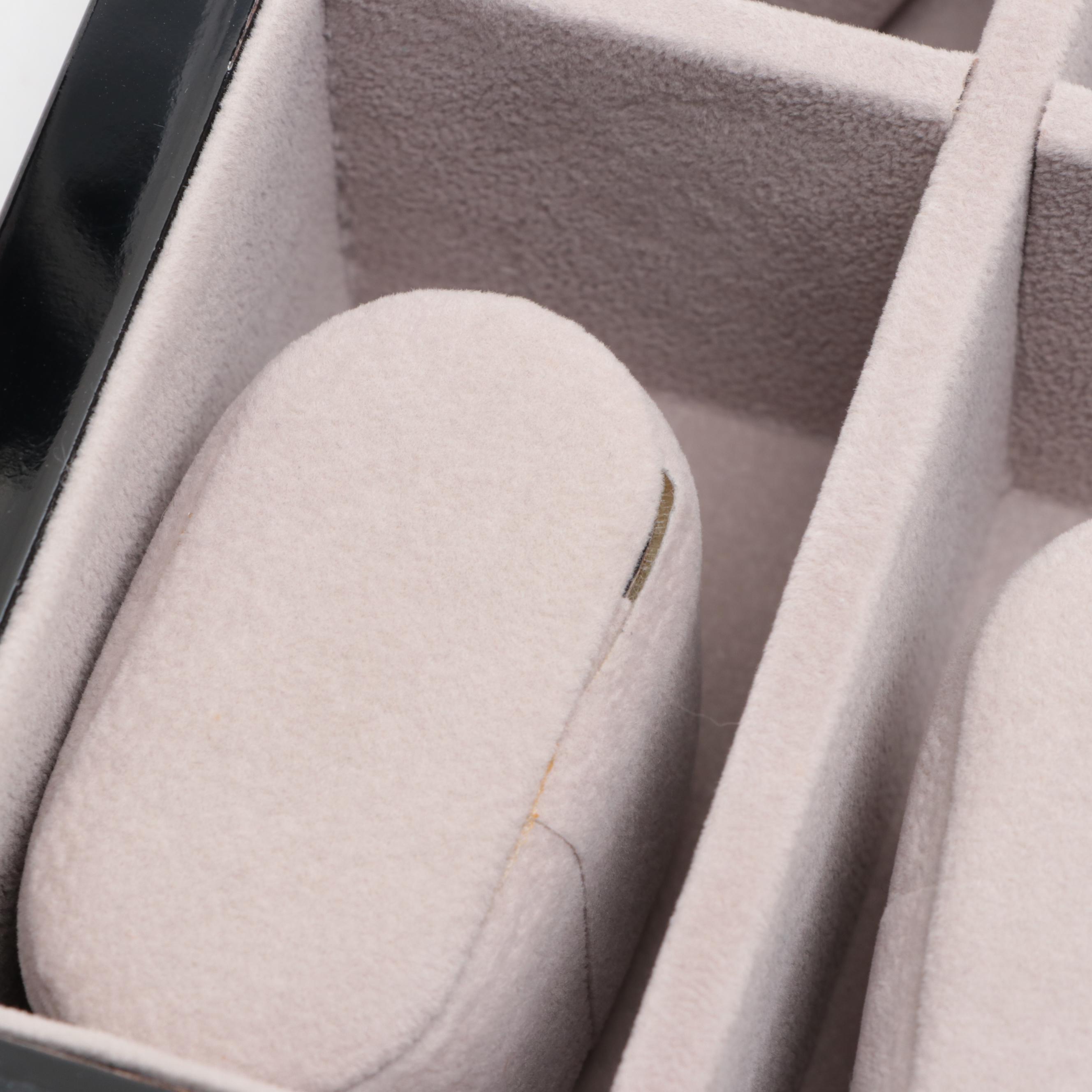 Faux Bois Lacquered Ten Slot Watch Case