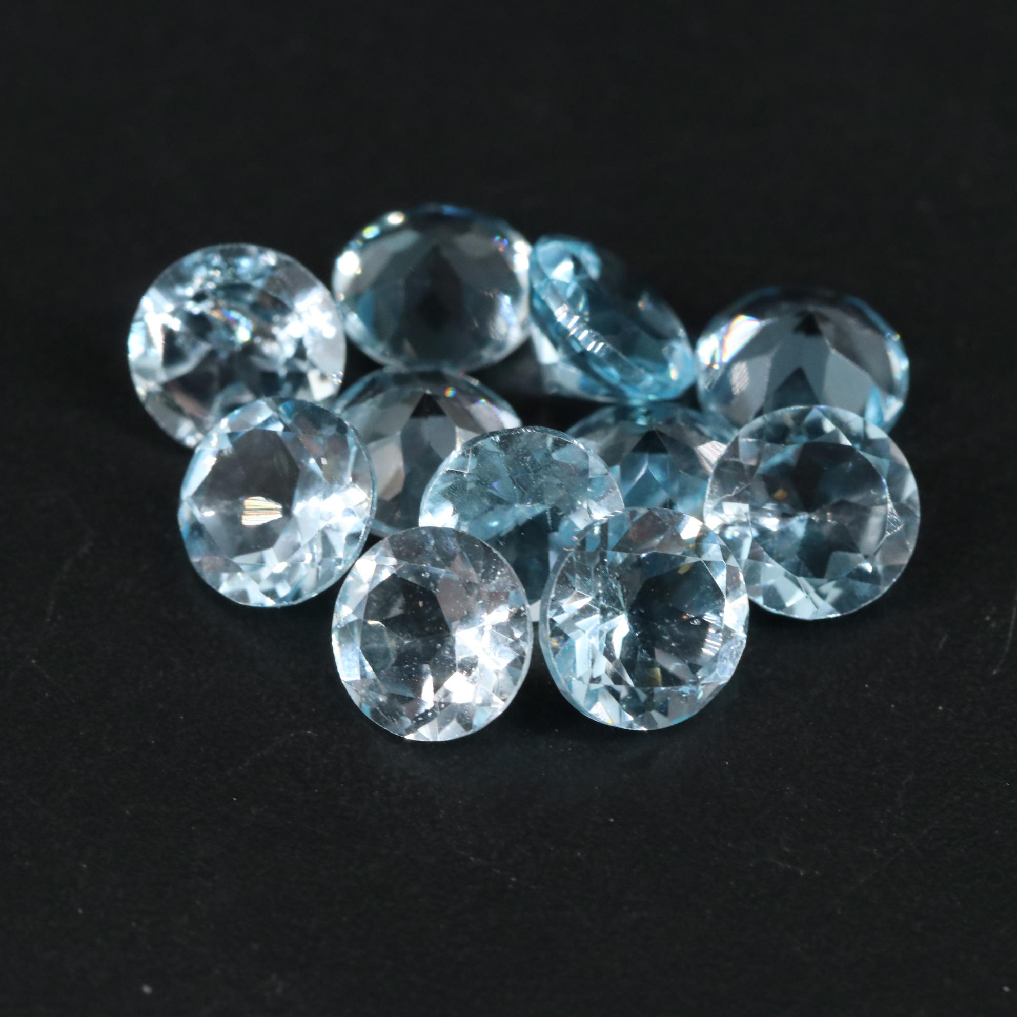 Loose 10.40 CTW Blue Topaz