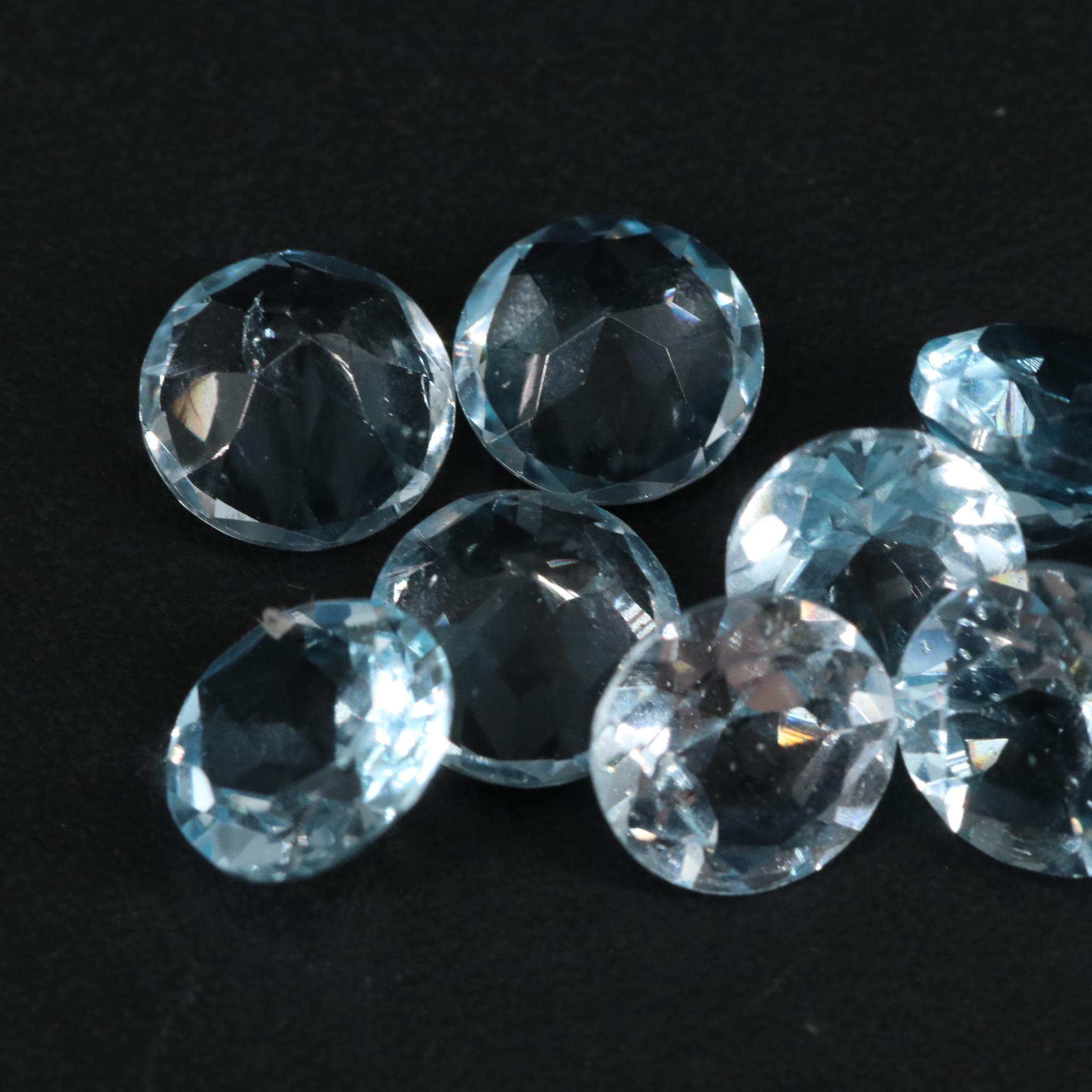Loose 10.40 CTW Blue Topaz
