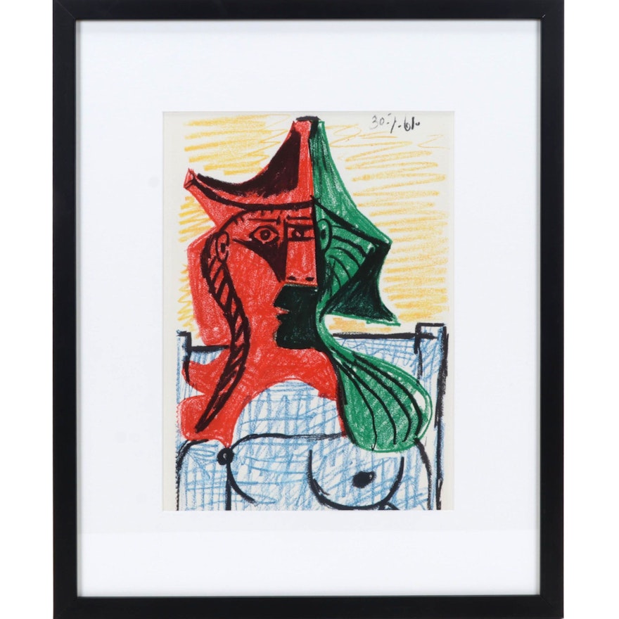 Offset Lithograph After Pablo Picasso From "Les Déjeuners," 1963