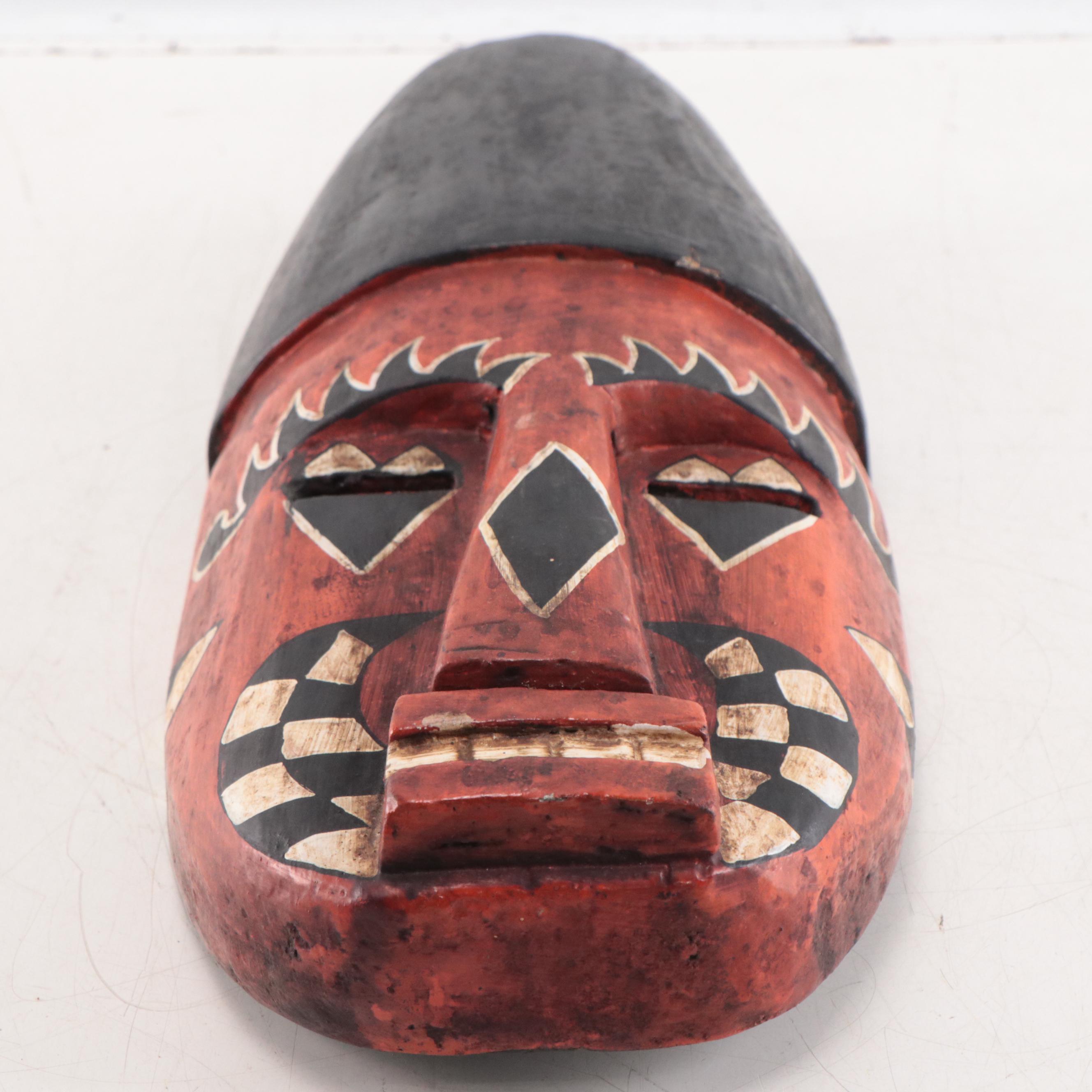 Ethnographic Inspired Decorative Wall Mask