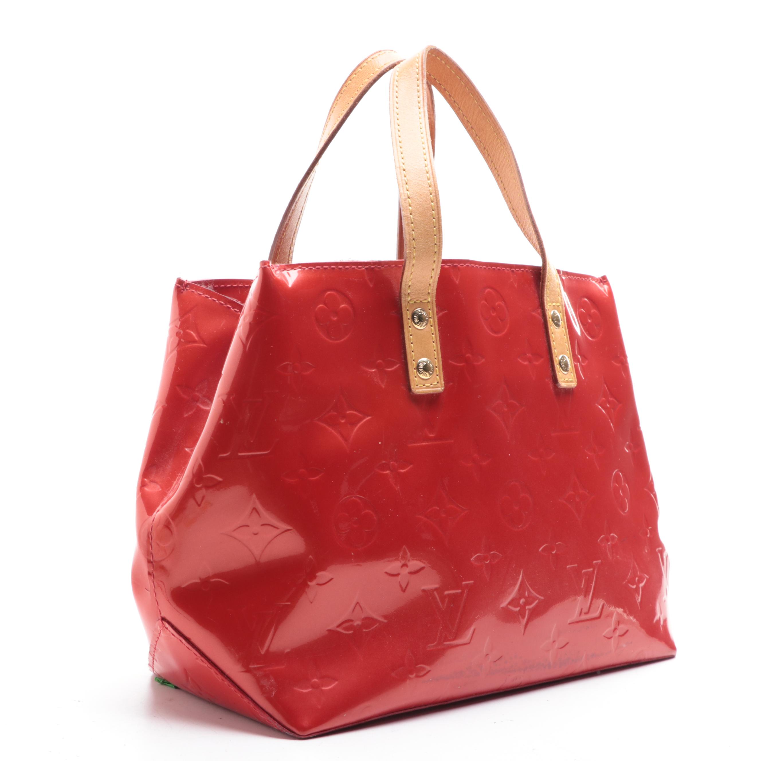 Louis Vuitton Reade PM Bag in Red Monogram Vernis