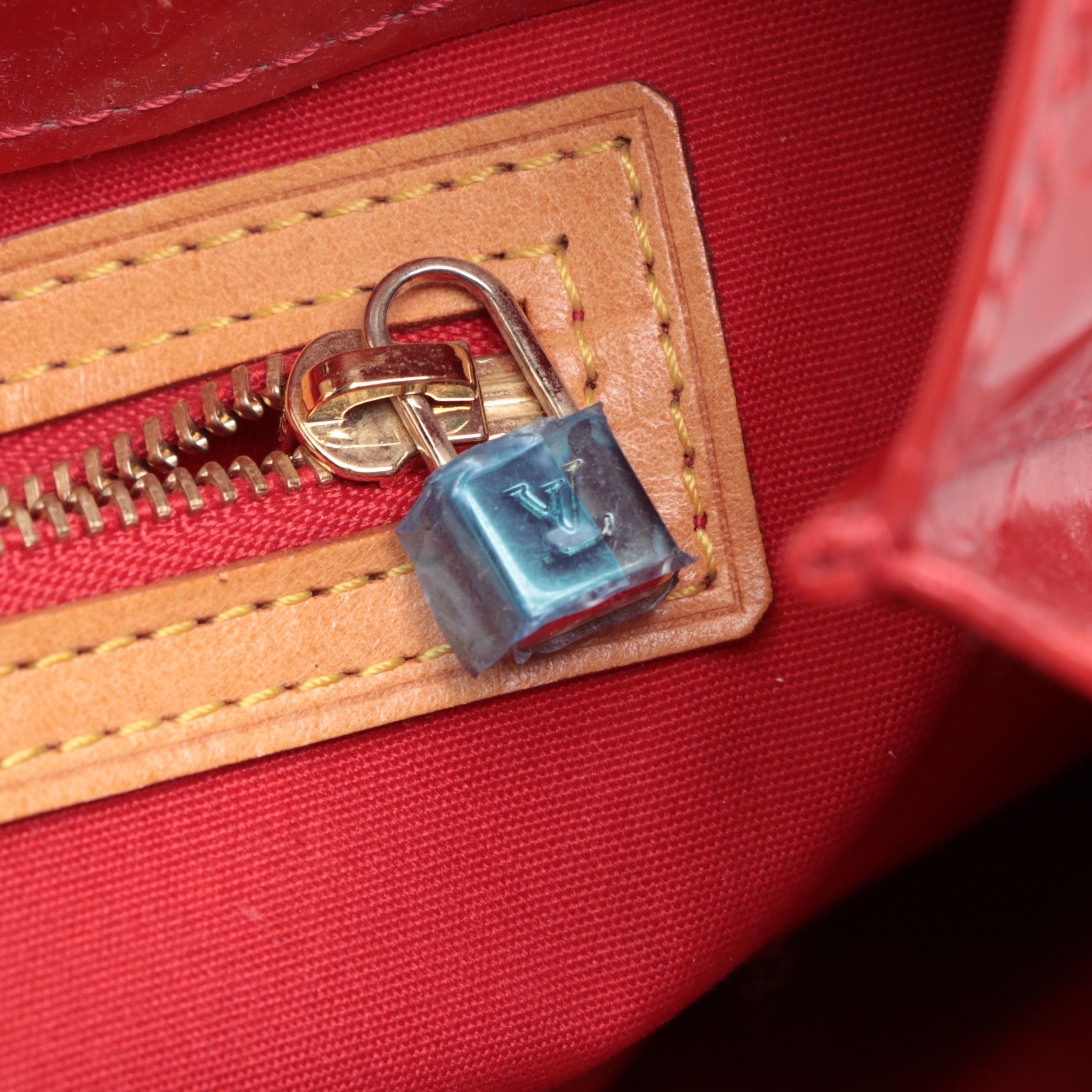 Louis Vuitton Reade PM Bag in Red Monogram Vernis