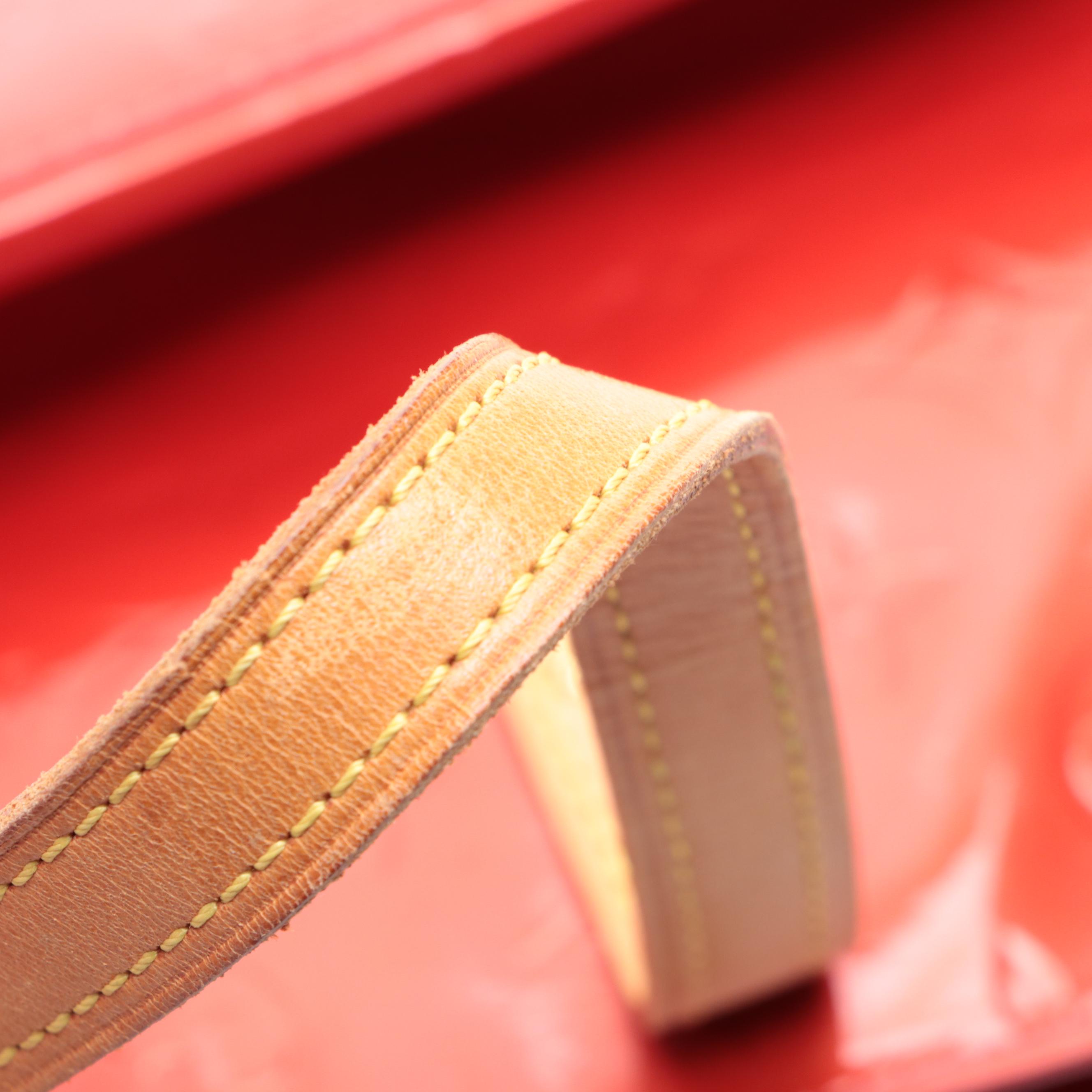 Louis Vuitton Reade PM Bag in Red Monogram Vernis