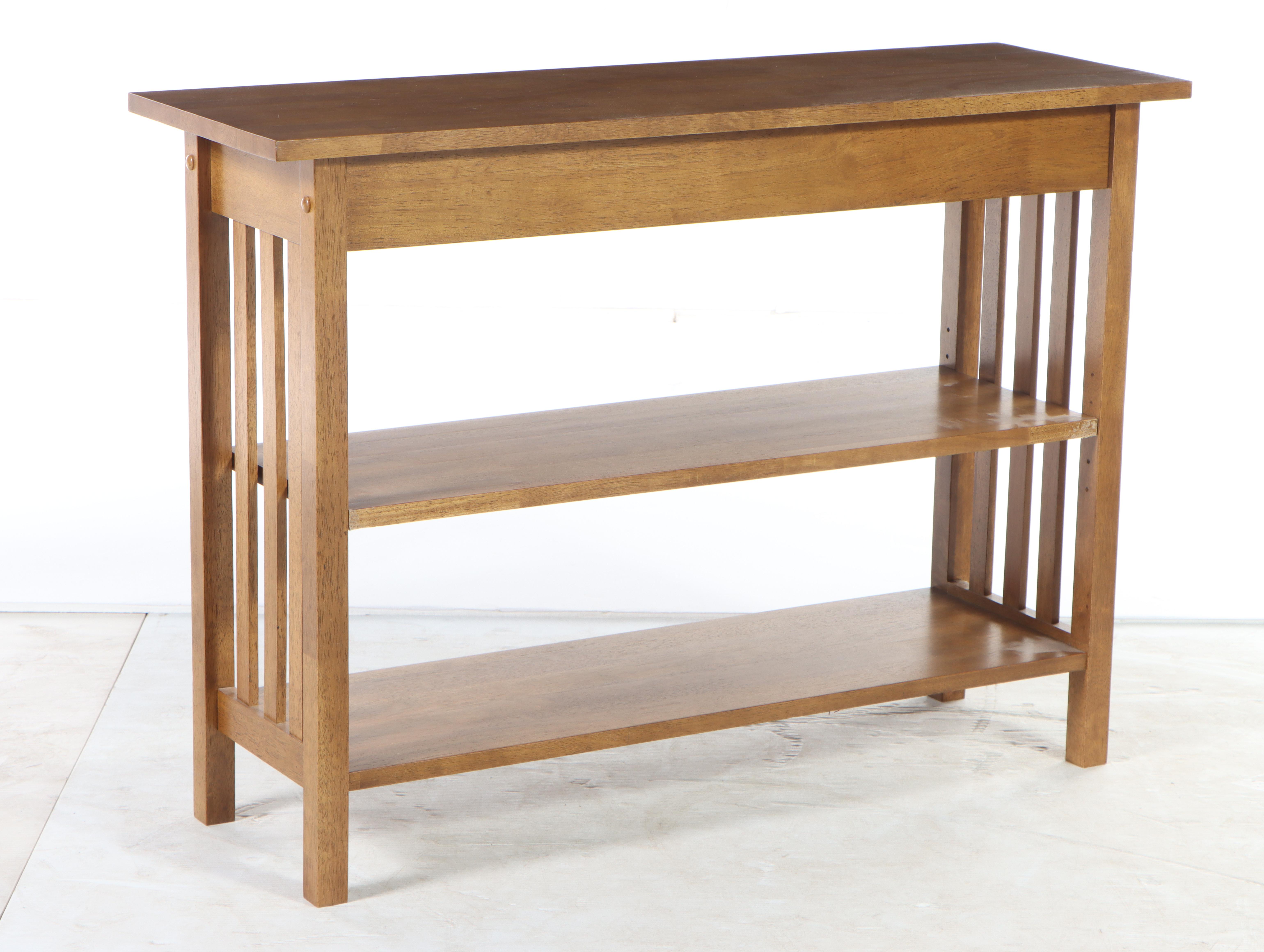 Two Arts and Crafts Style Console Tables, Incl. Country View Woodworking