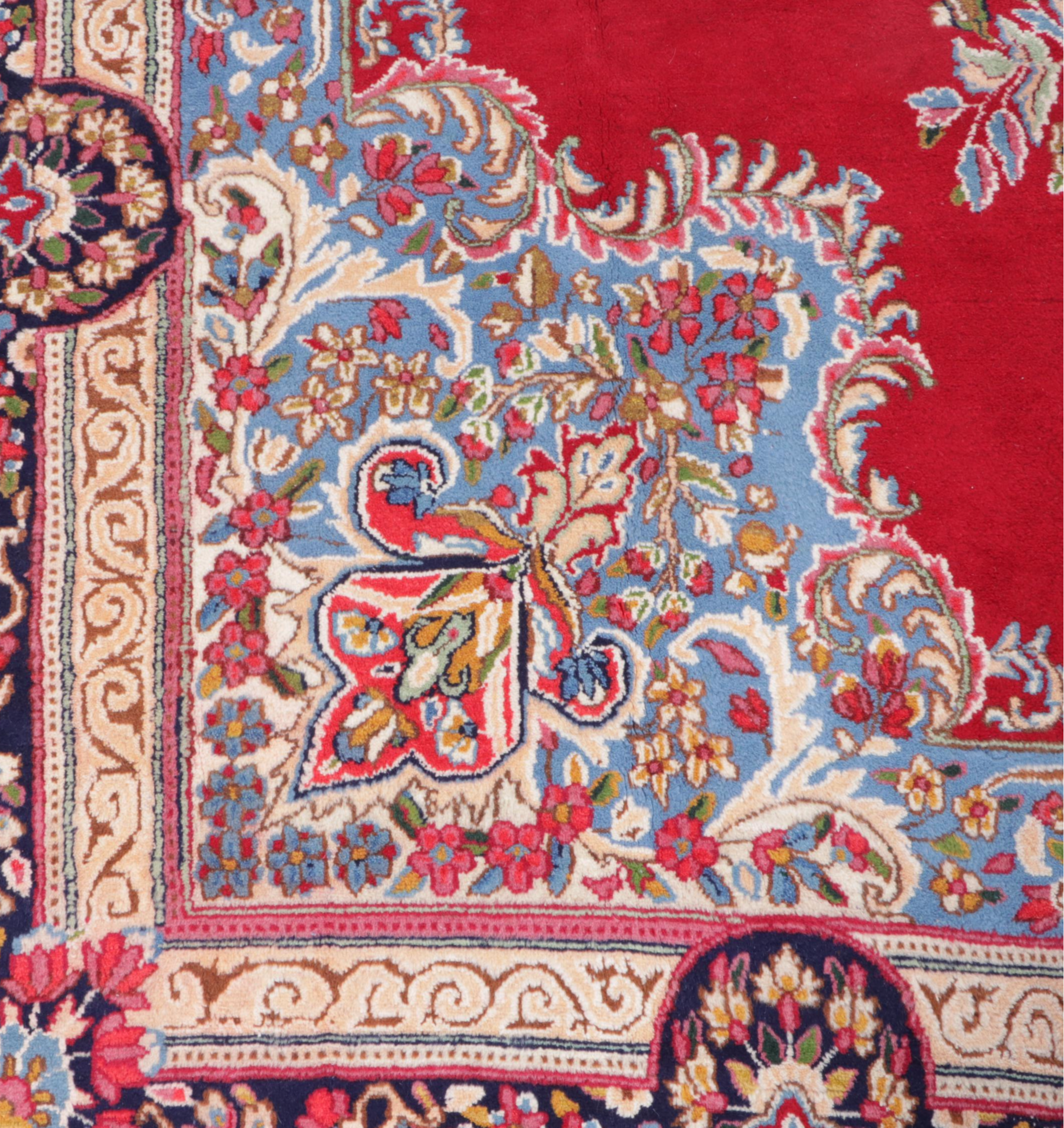 10'1 x 17'7 Hand-Knotted Persian Kerman Room Sized Rug