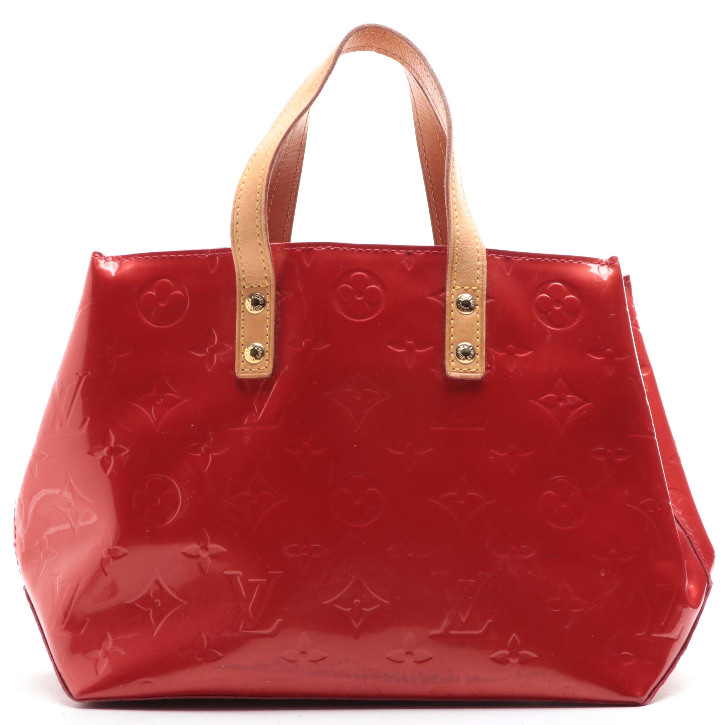 Louis Vuitton Reade PM Bag in Red Monogram Vernis