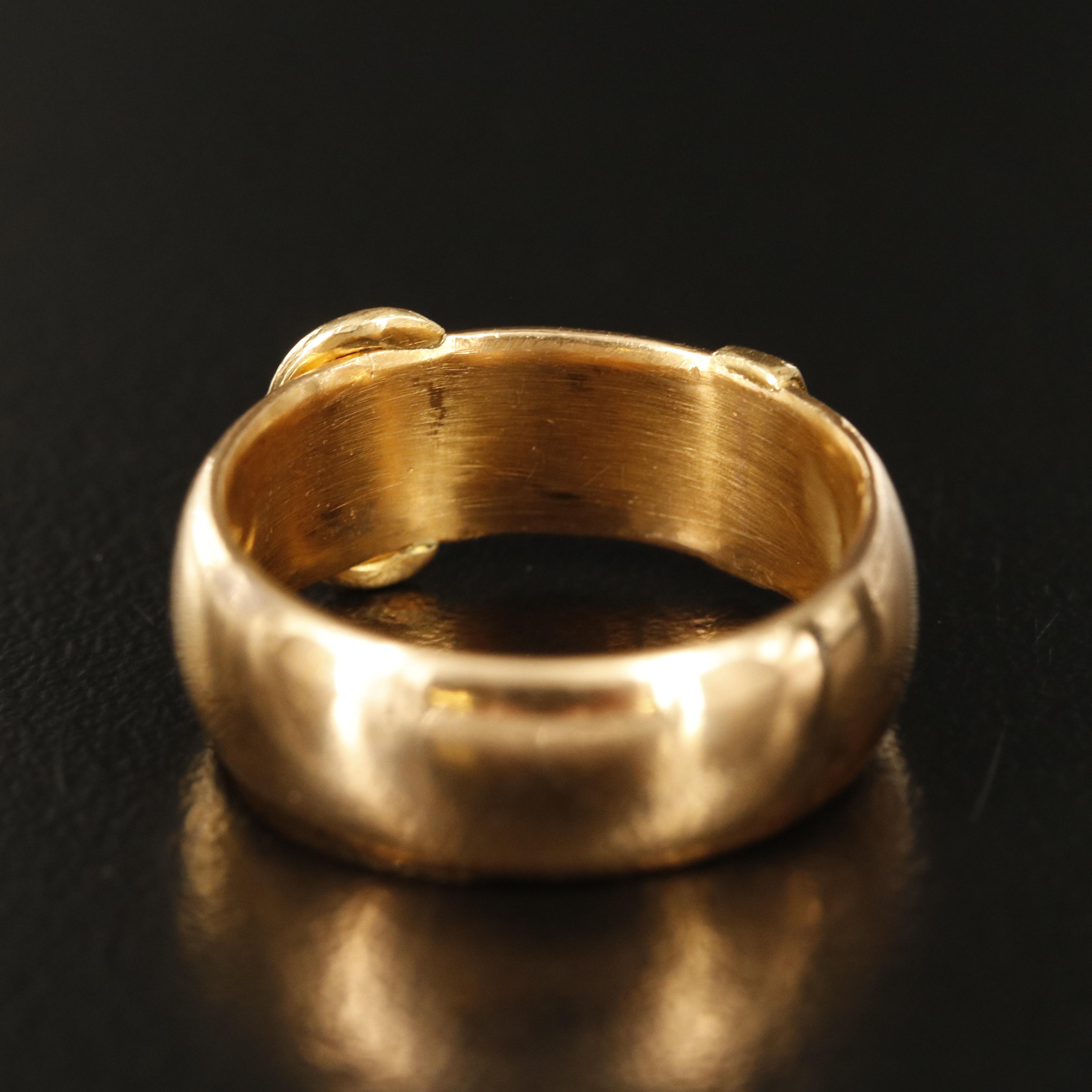 Antique 18K Buckle Band