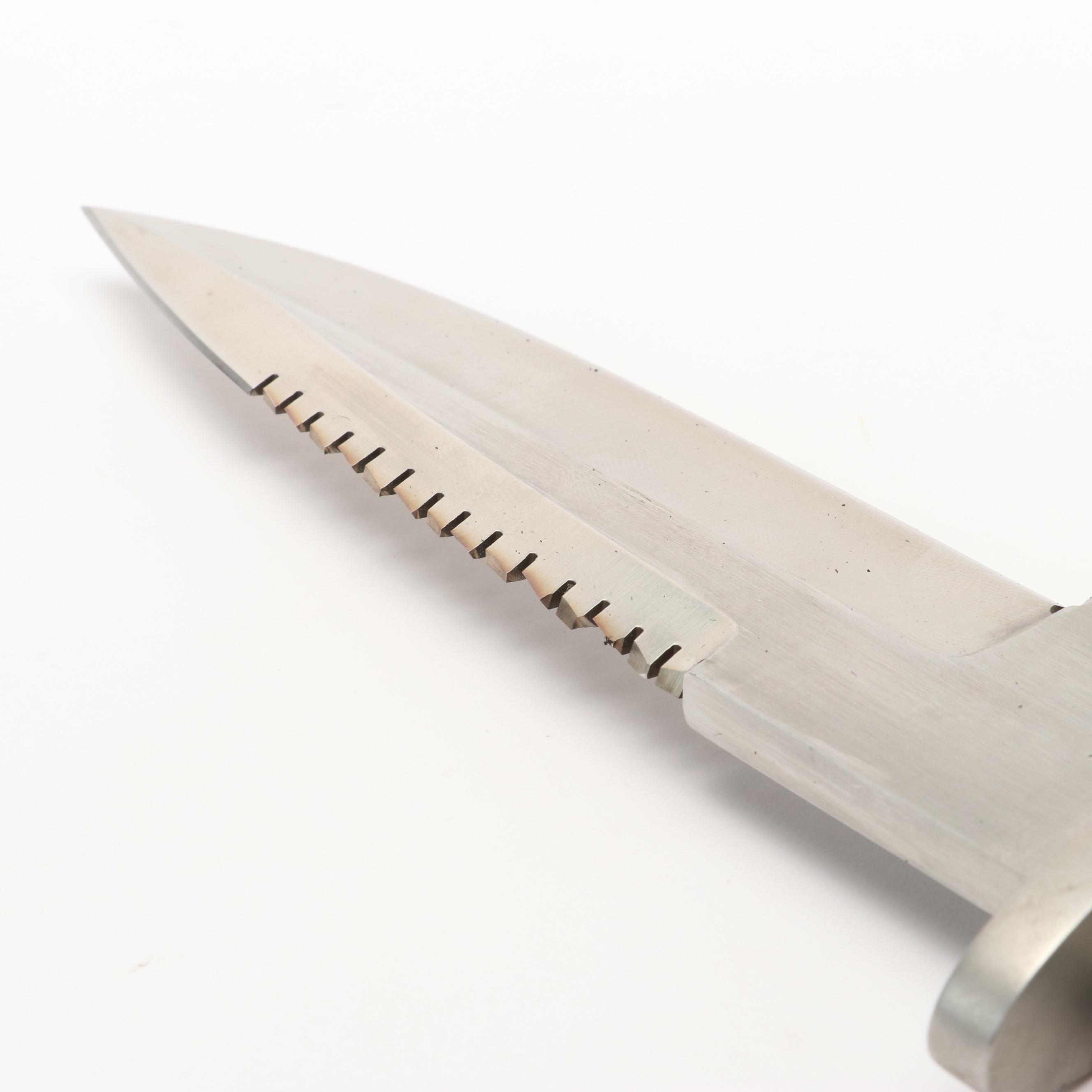 Custom Fixed Blade Knife with Leather Sheath