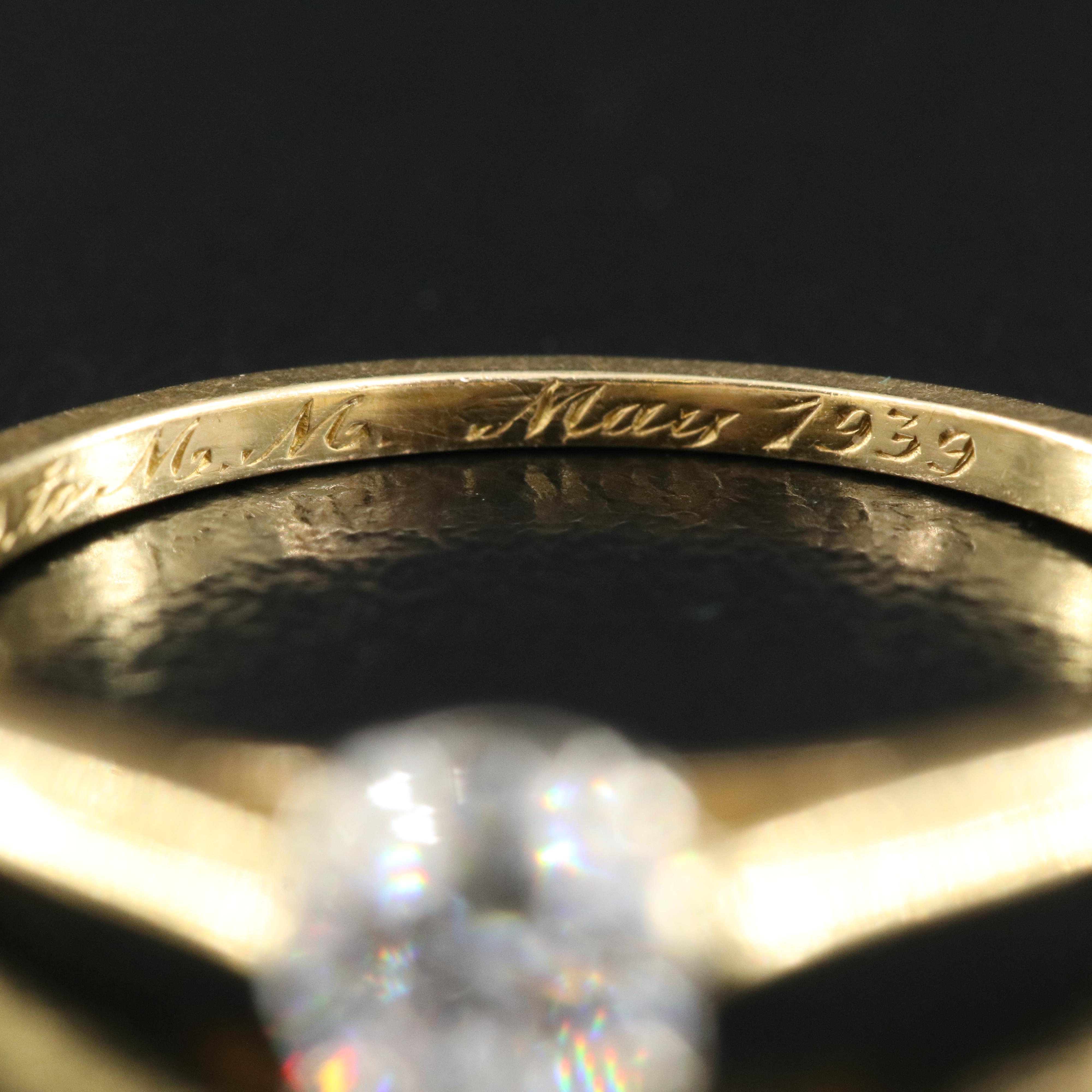 Tiffany & Co. 18K 0.50 CT Diamond Solitaire Ring with Platinum Mounting