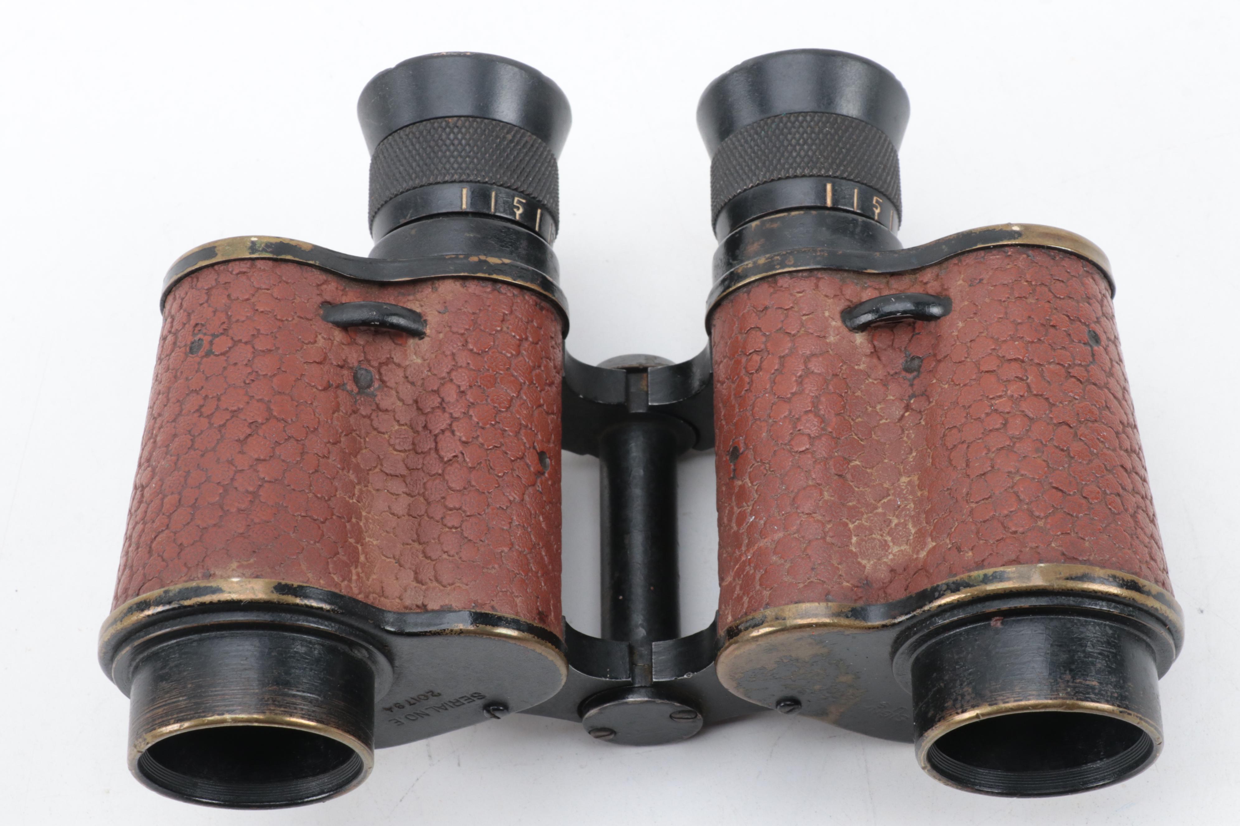 WWII Era Talbot Reels for U. S. Army Corps Binoculars with Cases