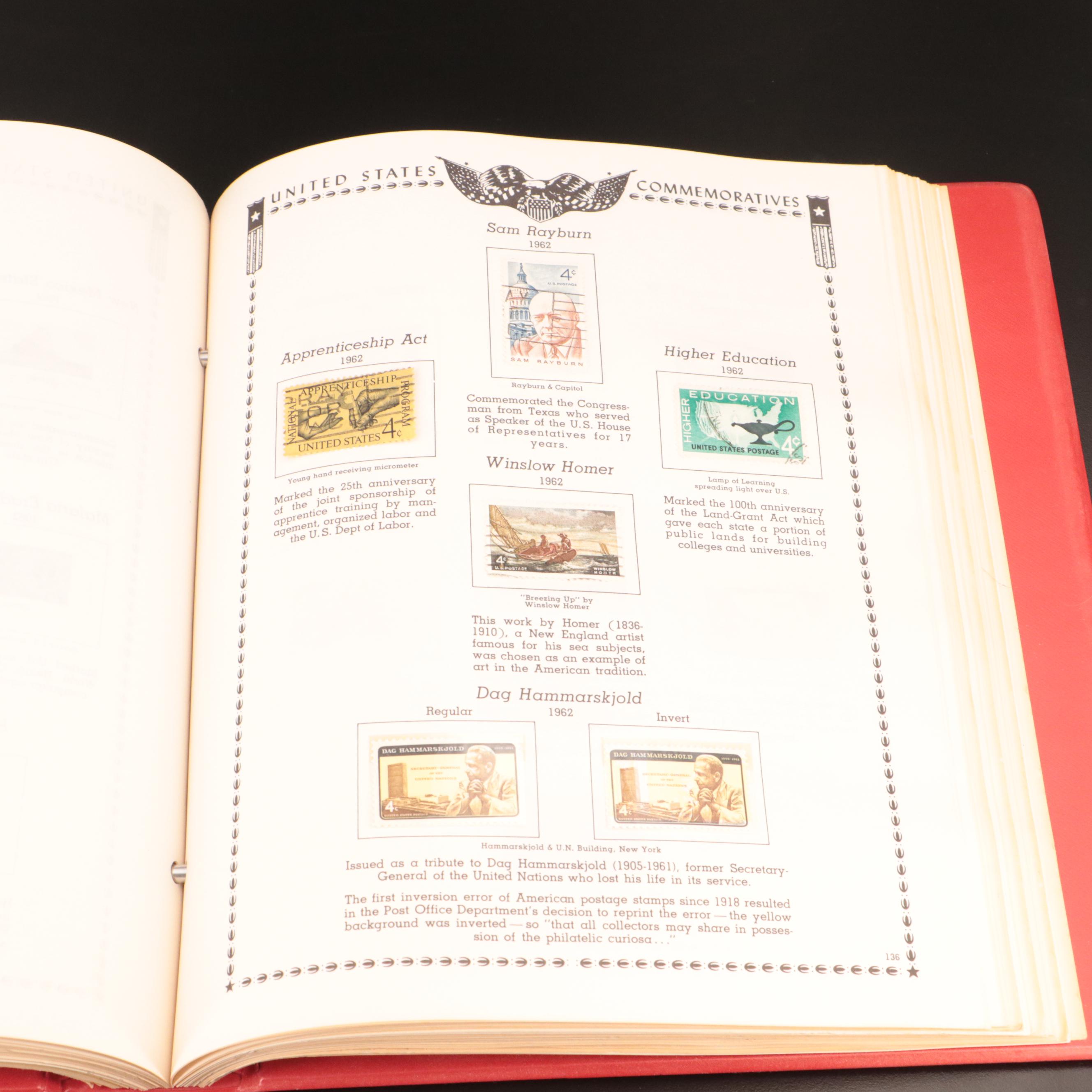 Postage Stamp Collection in Minkus "All American Stamp Album"