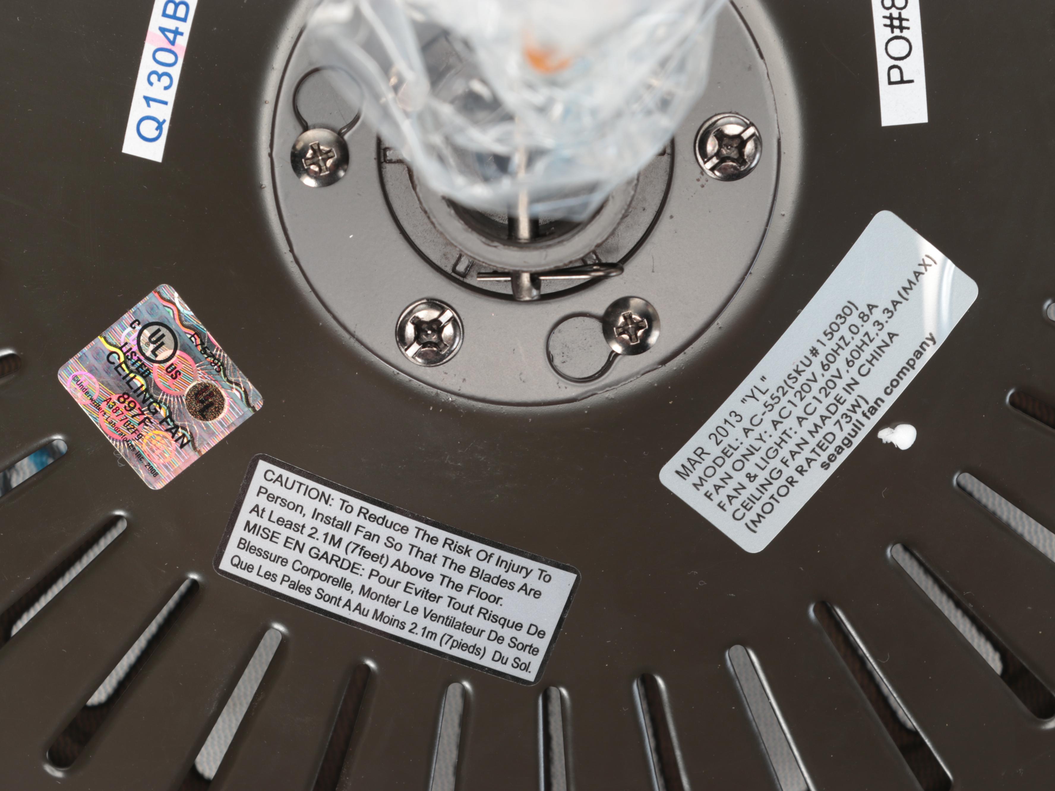 Sea Gull Lighting 52" Ceiling Fan in Heirloom Bronze and Walnut Grain Finish