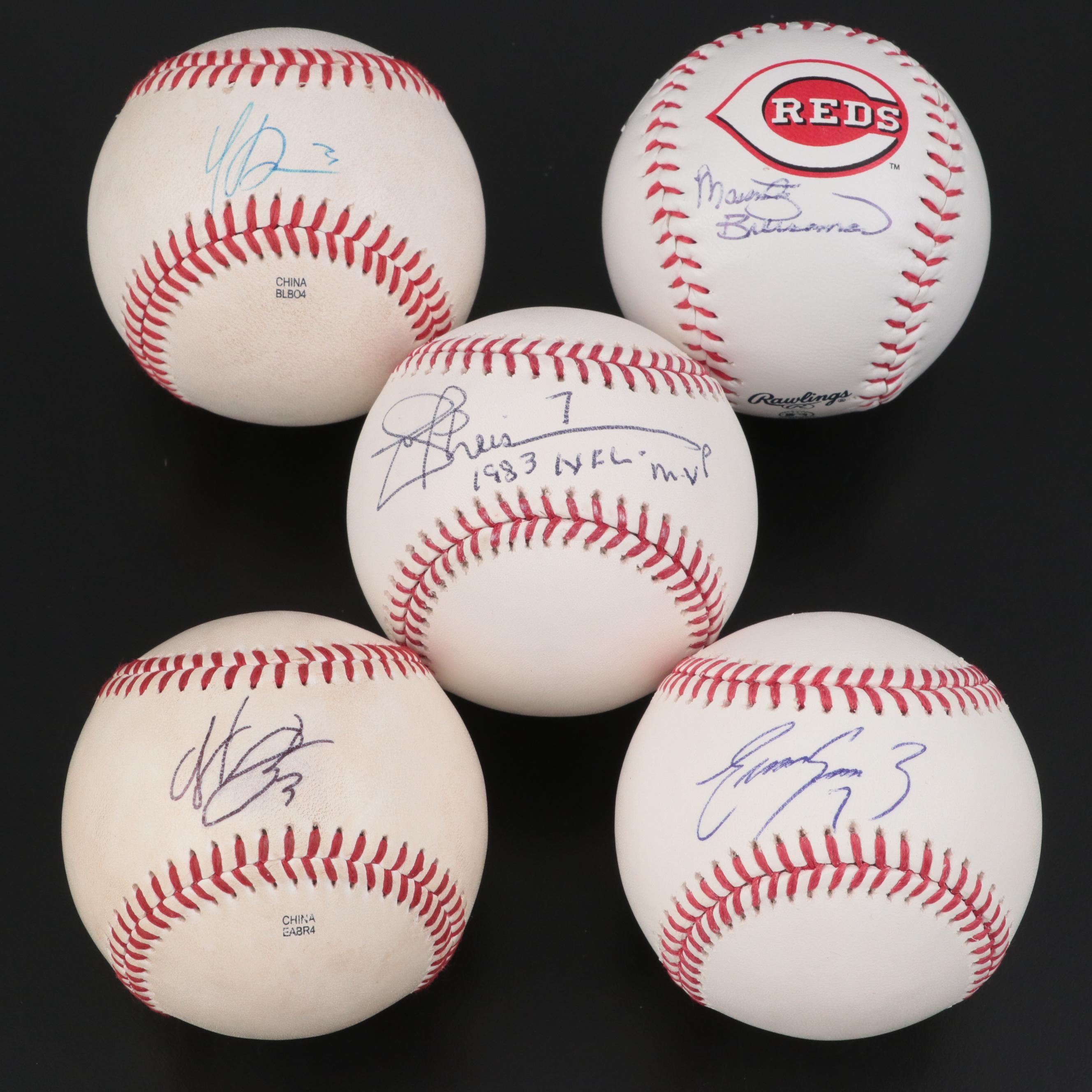 Hunter Greene, Marty Brennaman, Joe Theismann and More Signed Baseballs