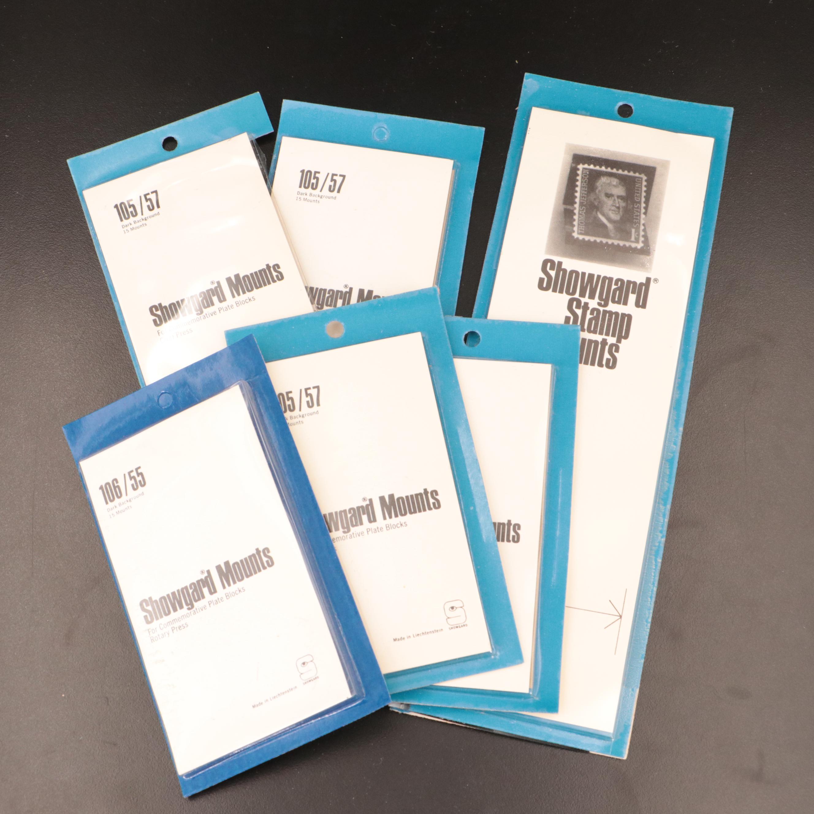 Assortment of U.S. Postage Stamps and Plate Blocks