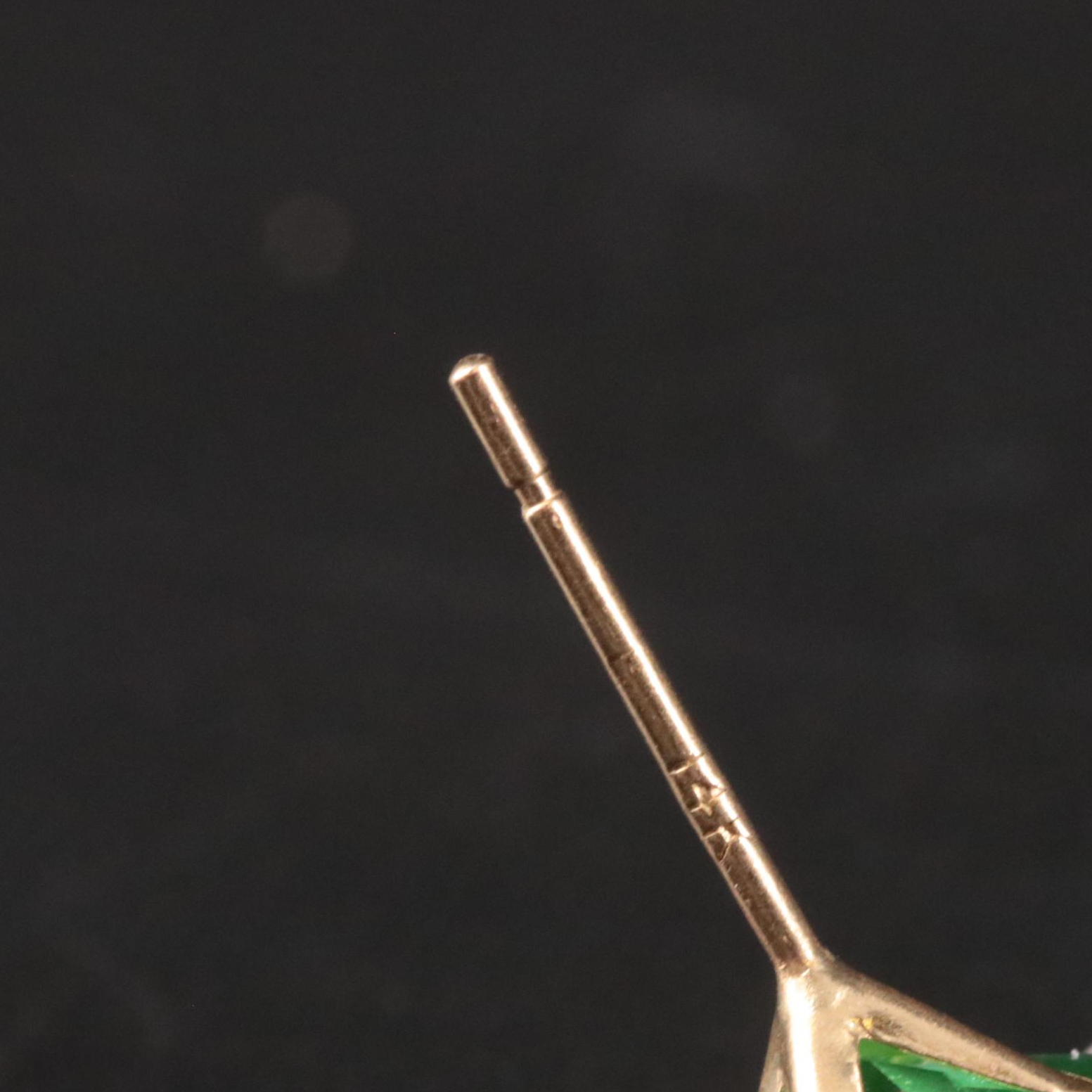 14K Cubic Zirconia Stud Earrings