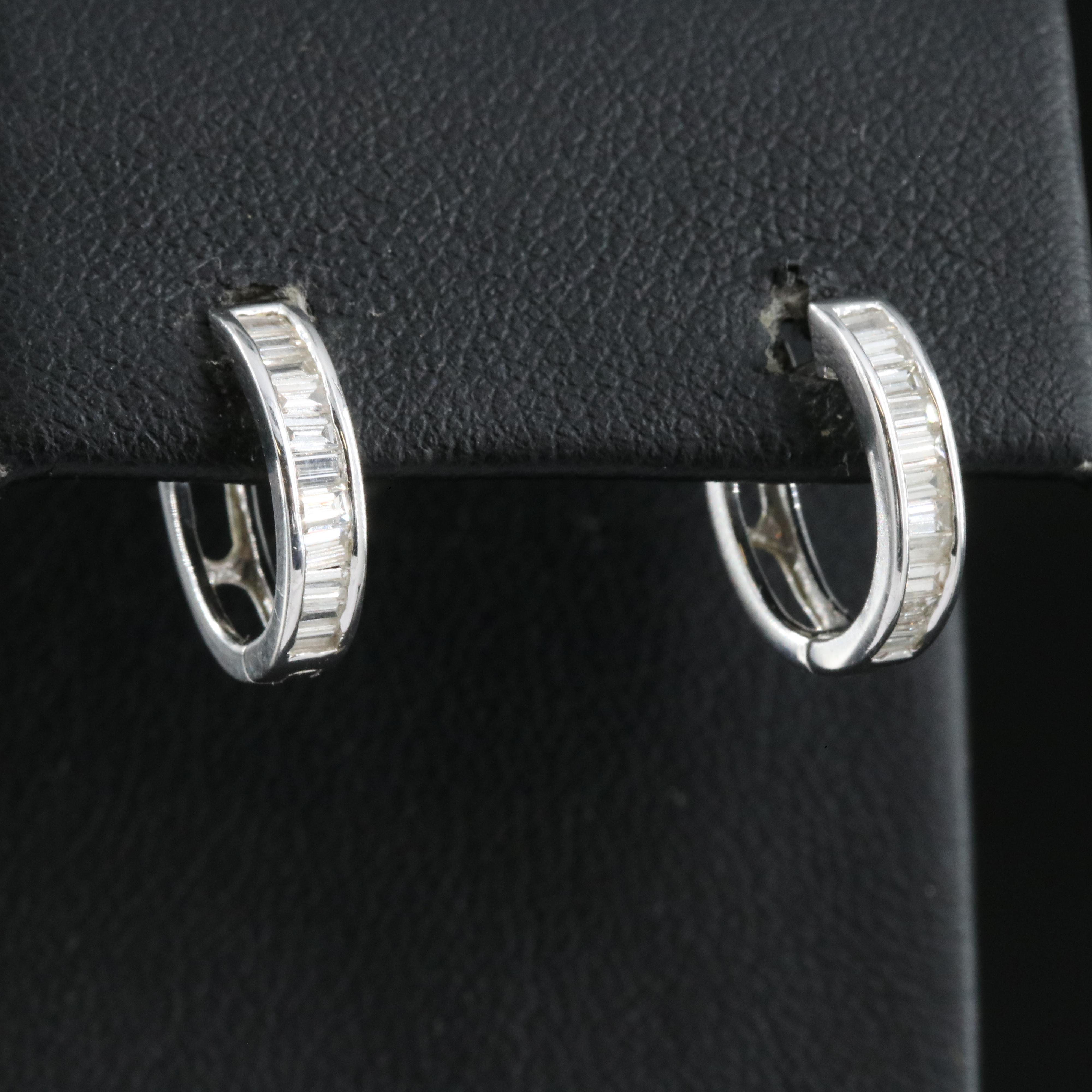 14K 0.54 CTW Diamond Huggie Earrings