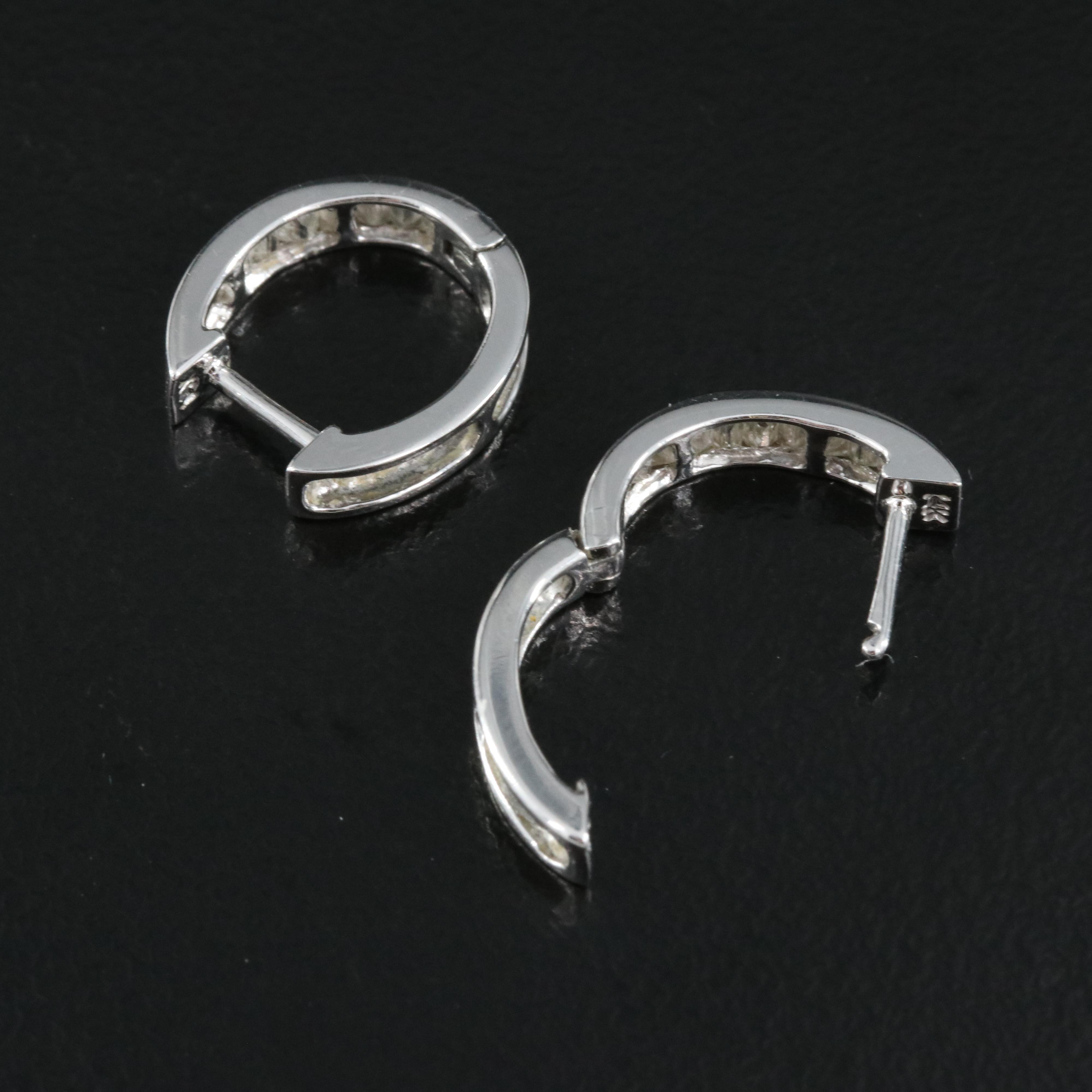 14K 0.54 CTW Diamond Huggie Earrings