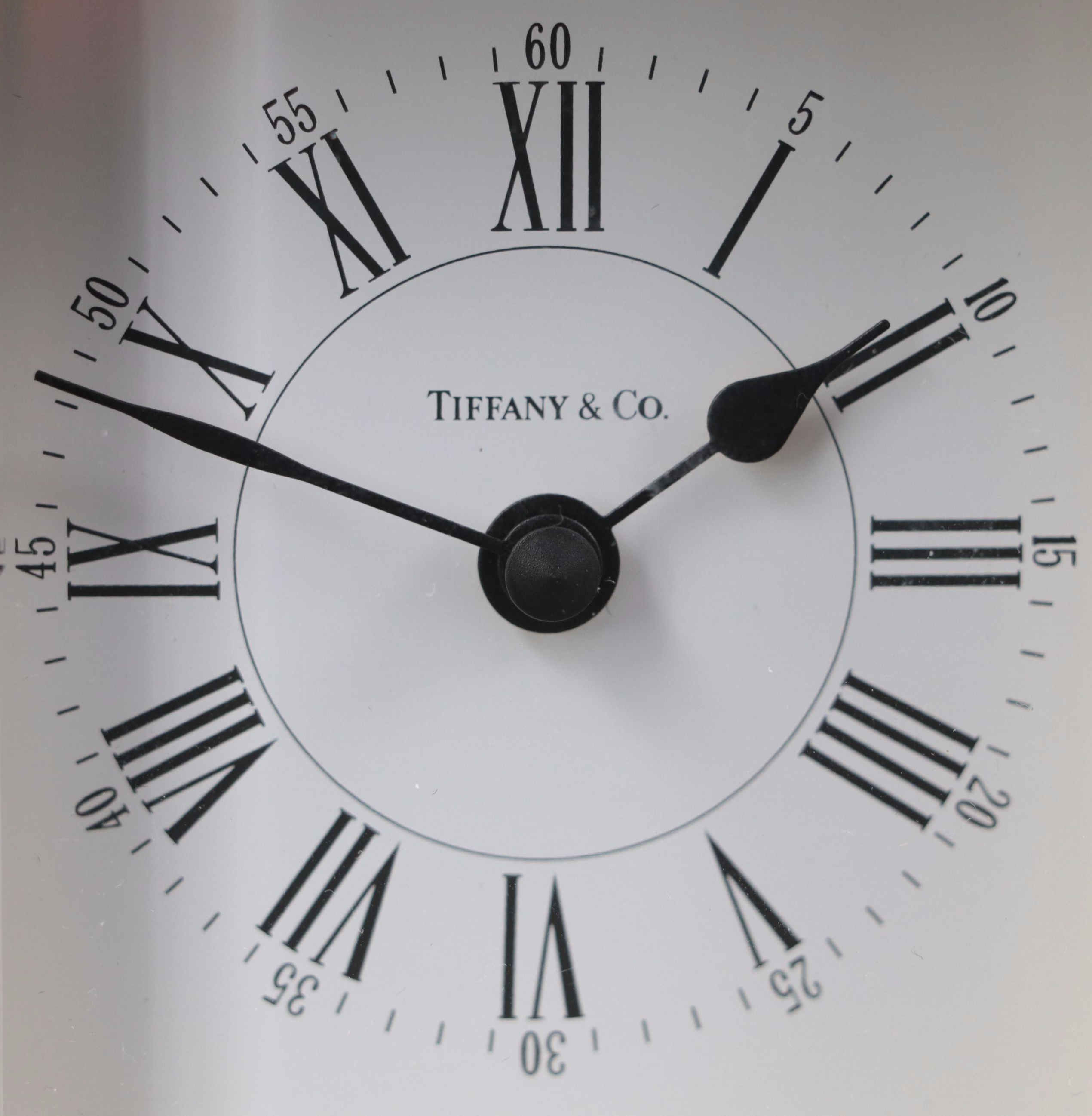 Tiffany & Co. Brass Desk Clock