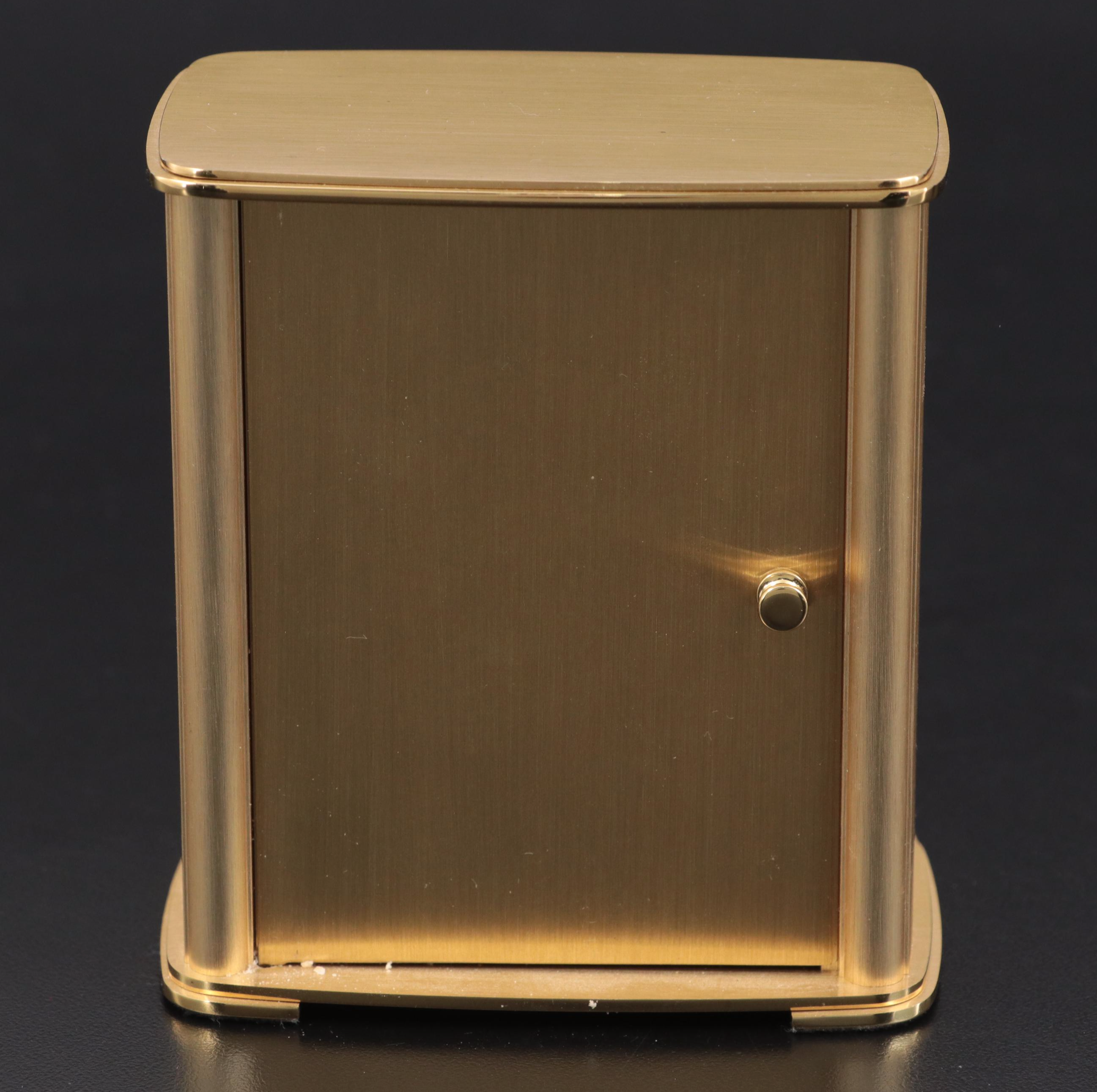 Tiffany & Co. Brass Desk Clock