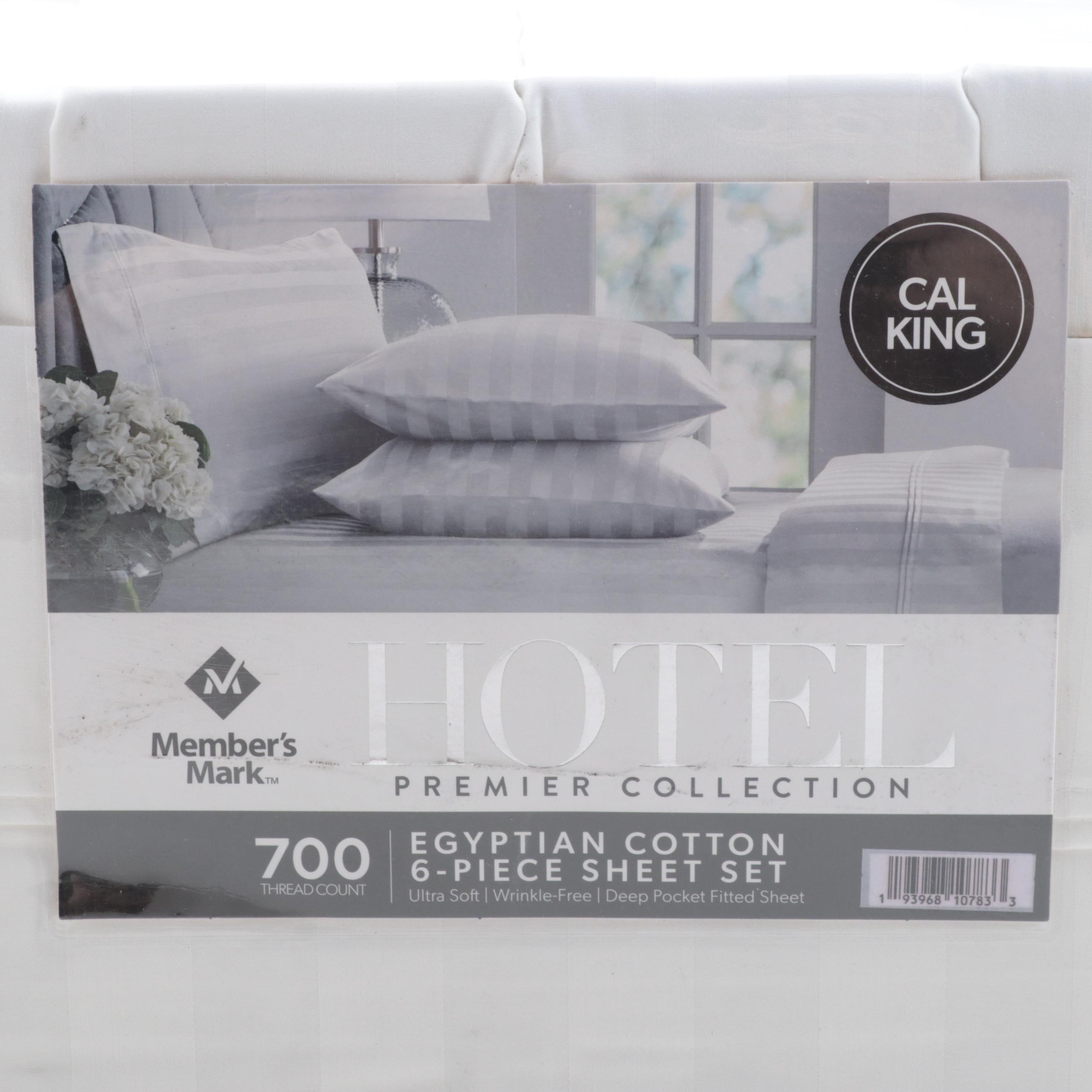 Member's Mark Hotel Premier Collection California King Egyptian Cotton Sheet Set