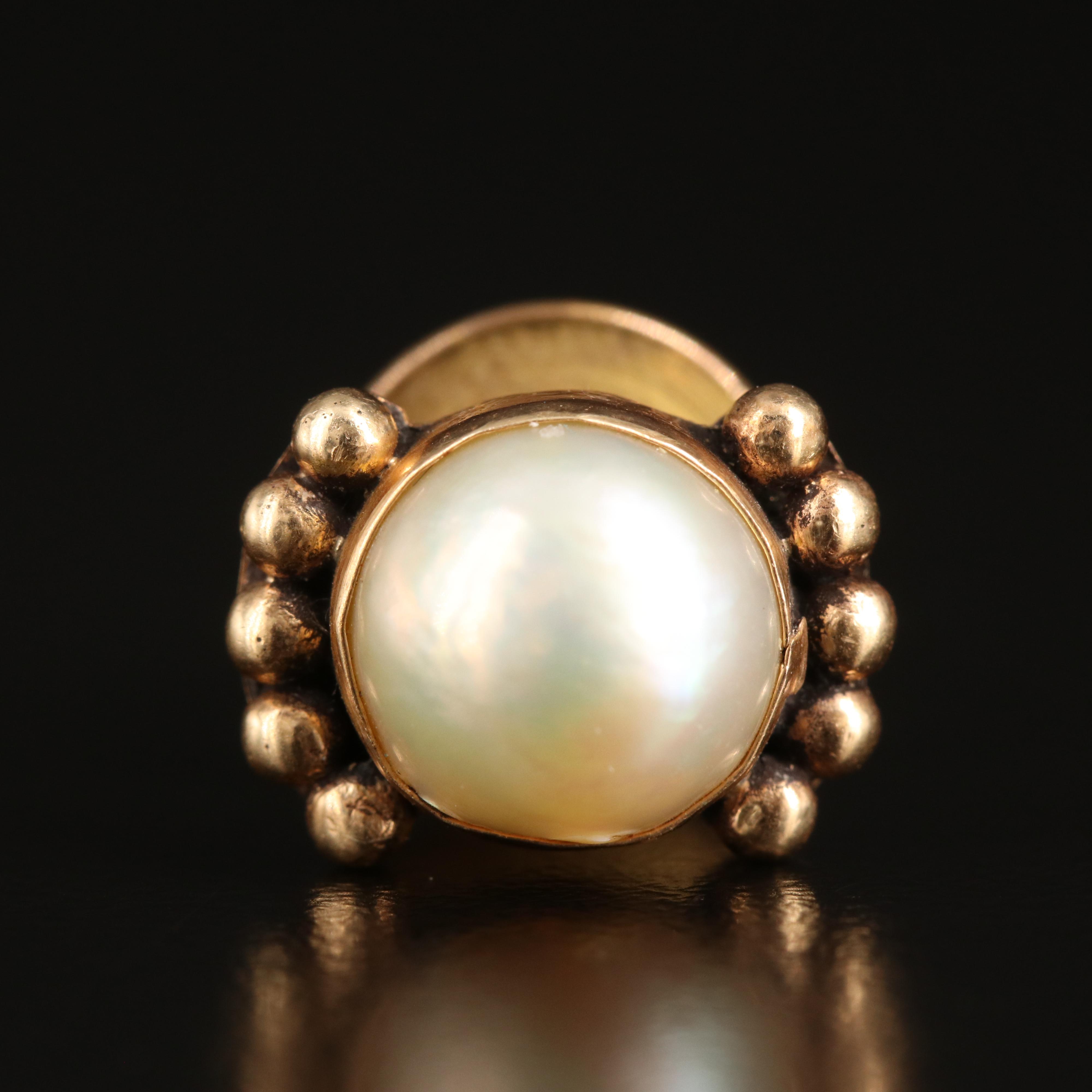 14K Pearl Tie Tack