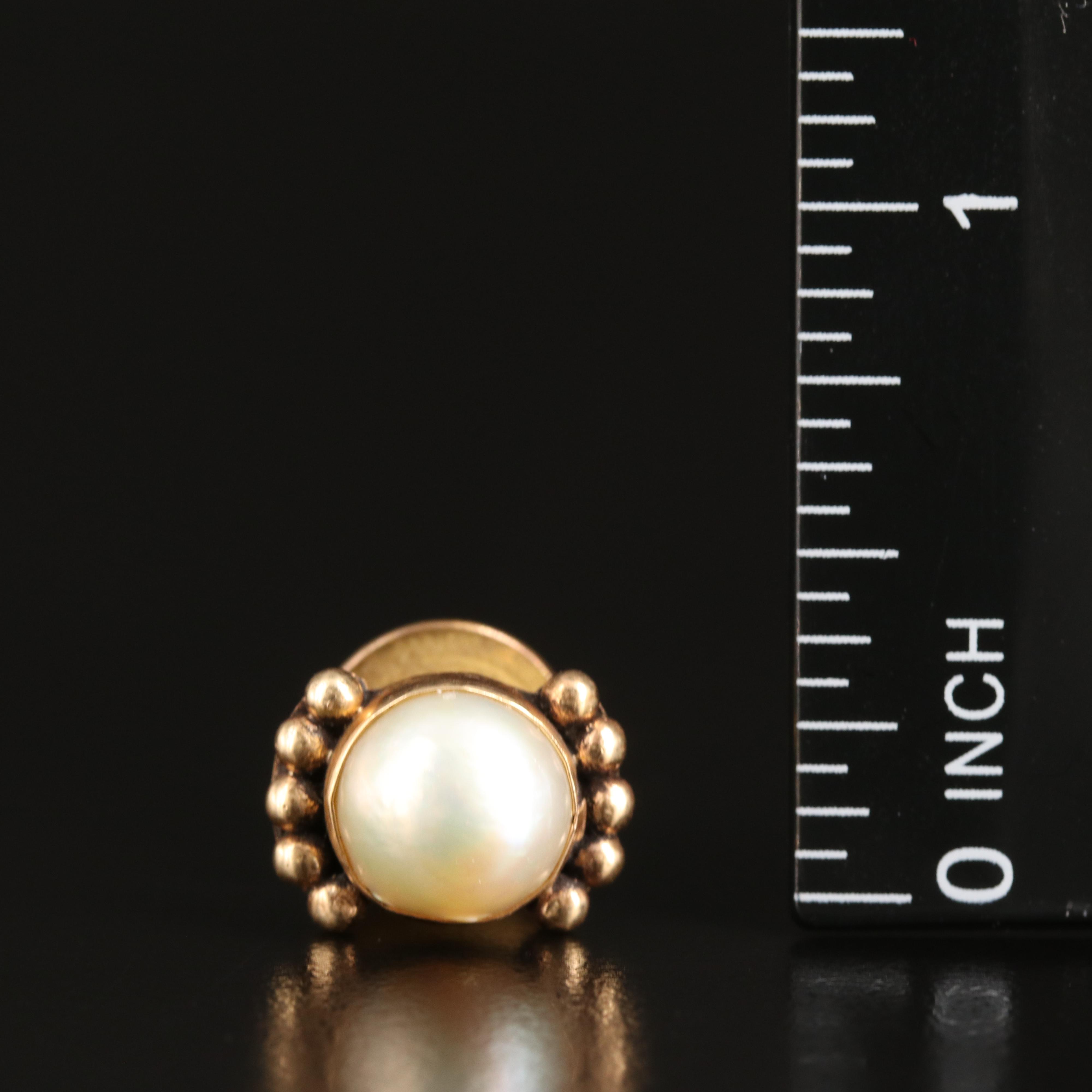 14K Pearl Tie Tack
