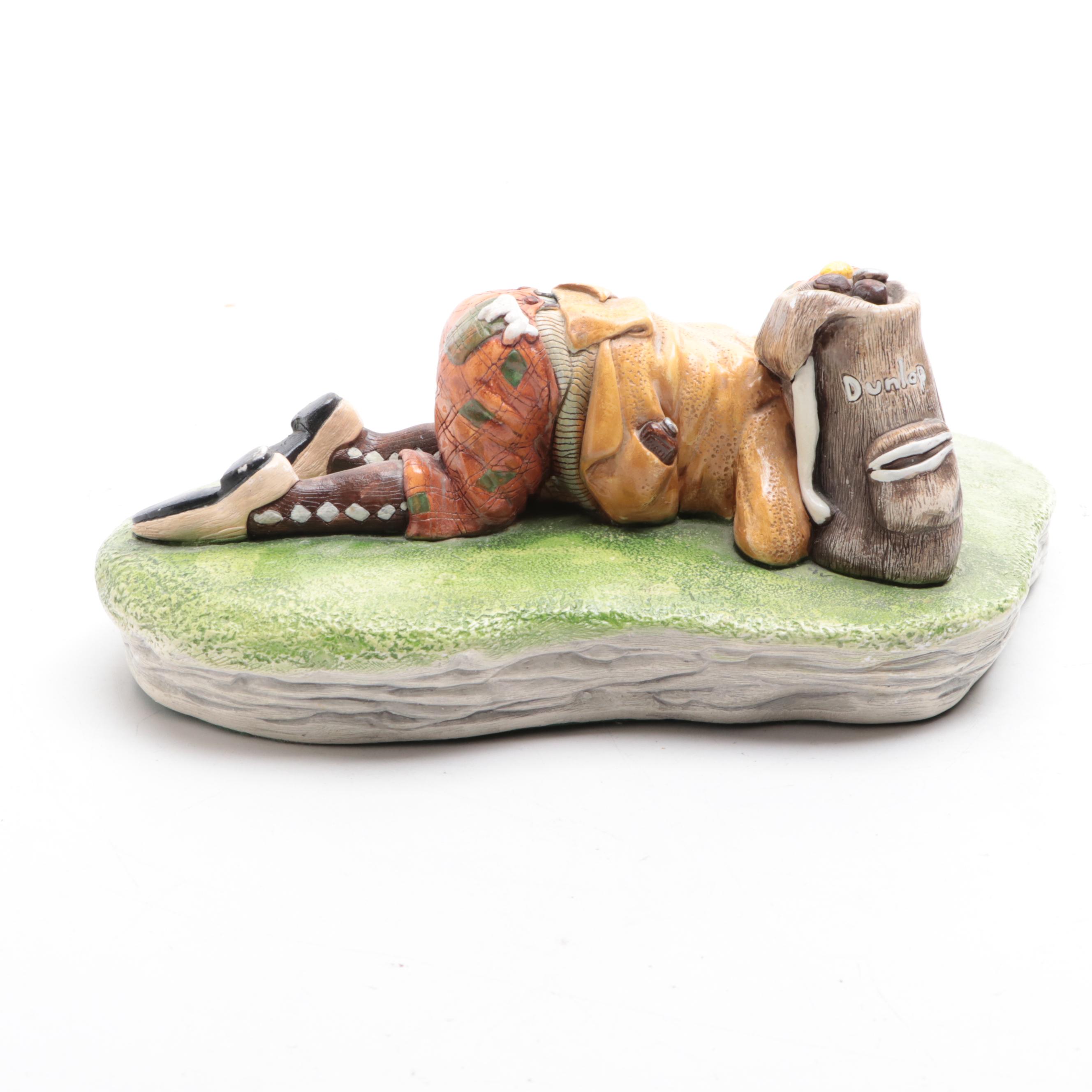 Naturecraft "Golfer" Hand-Painted Stoneware Figurine, 1974