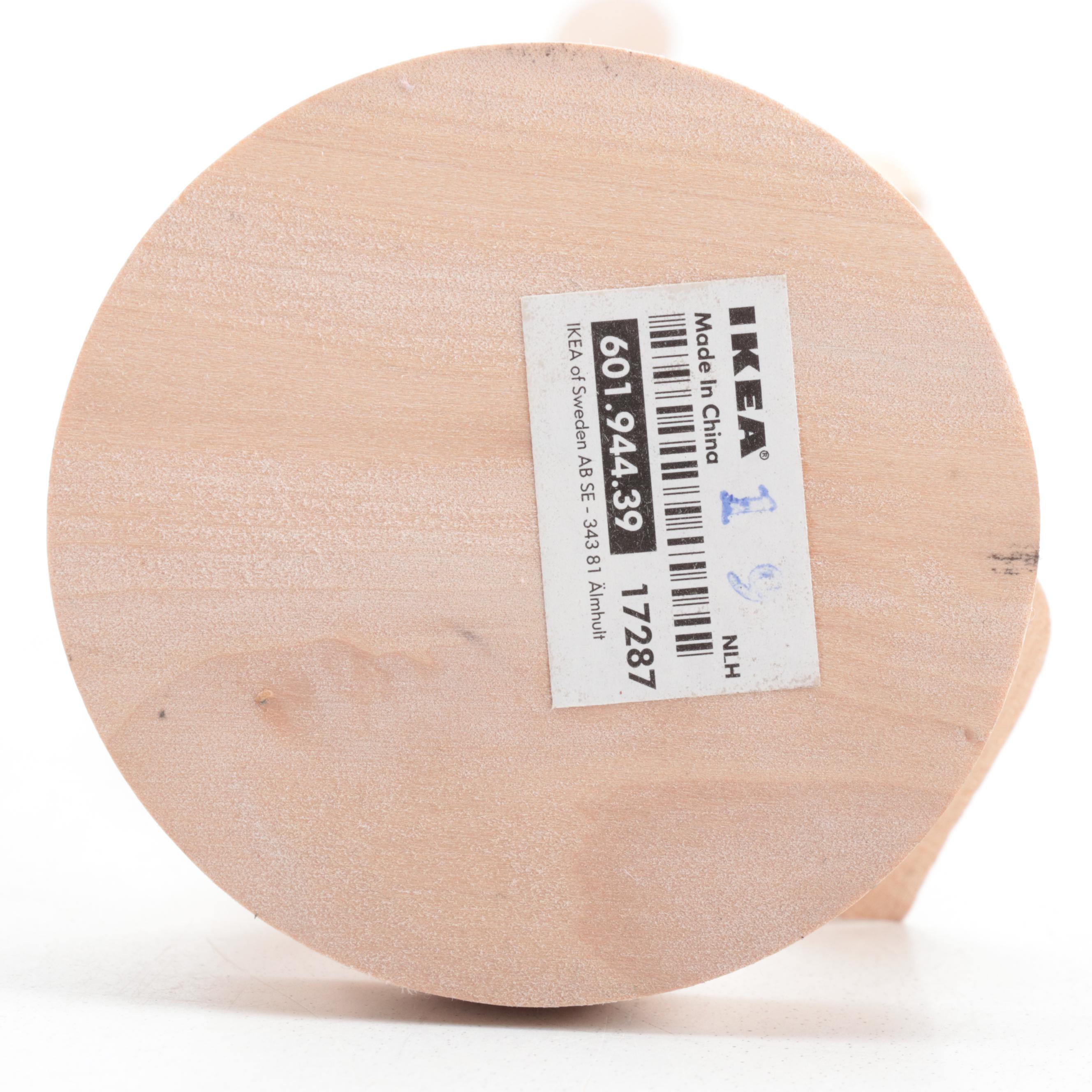 IKEA Articulated Art Model with Leather Sheathed Ruler and Scissor Set