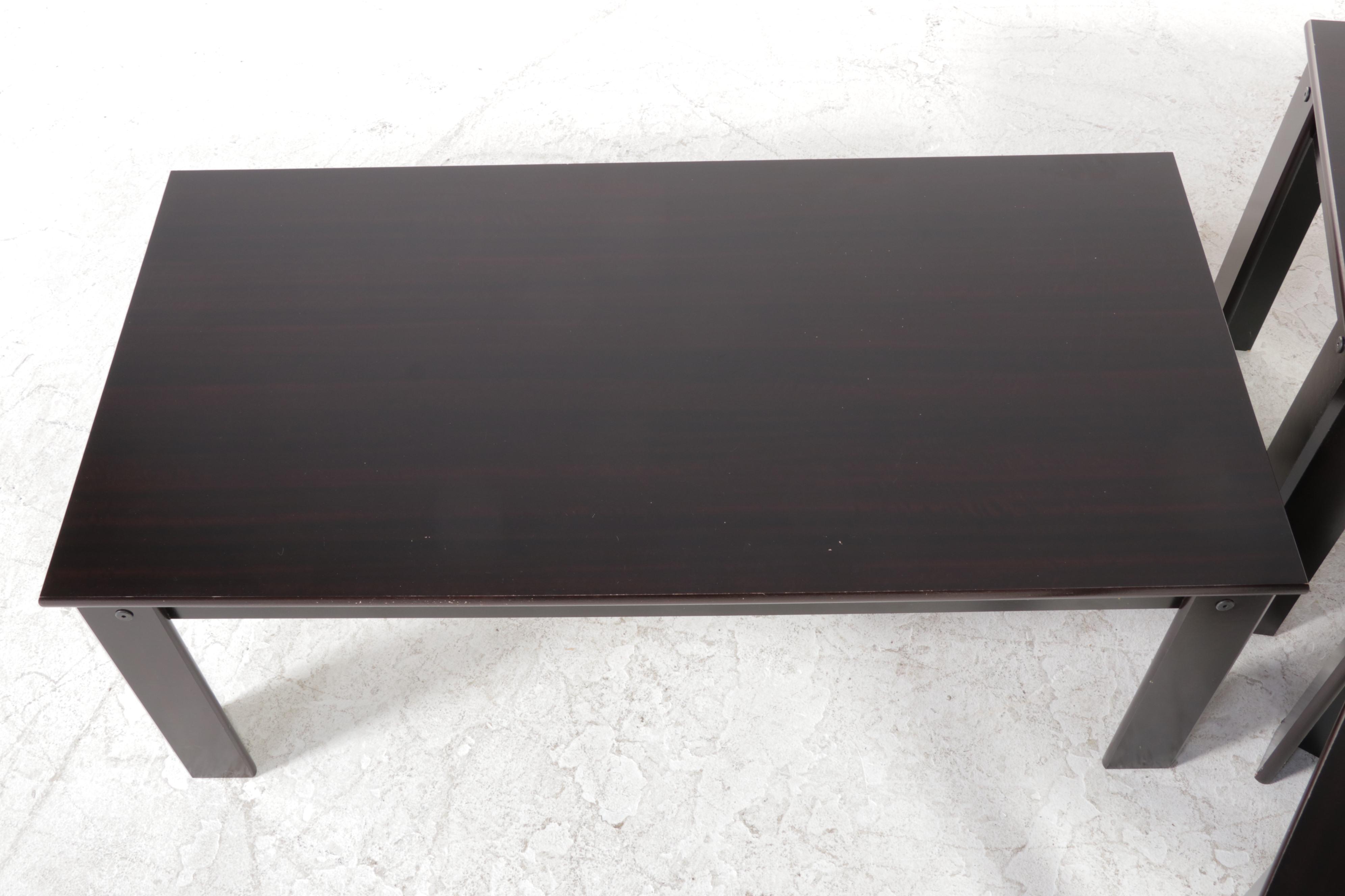 Modernist Style Laminate Coffee Table and Two Side Tables