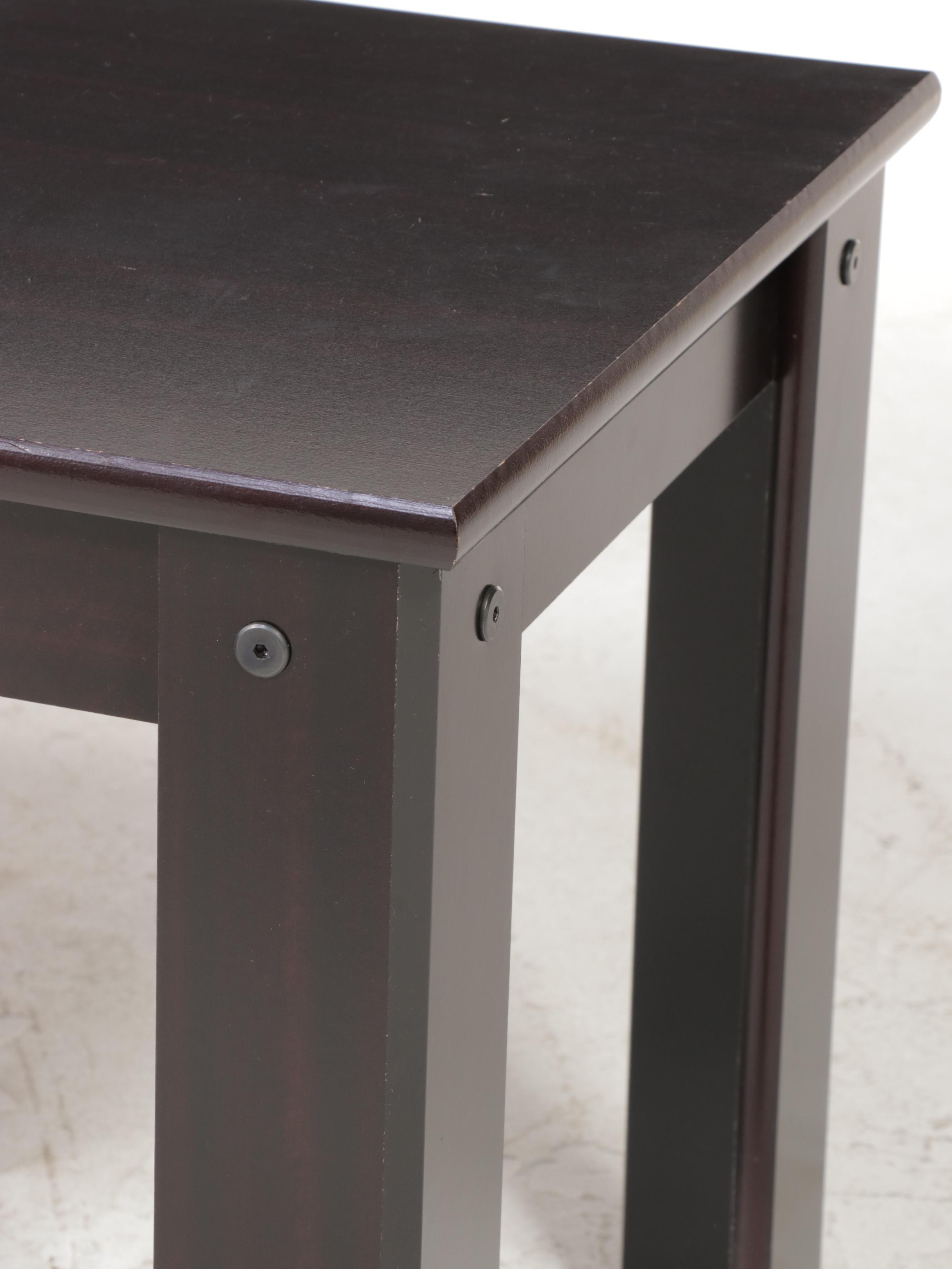 Modernist Style Laminate Coffee Table and Two Side Tables