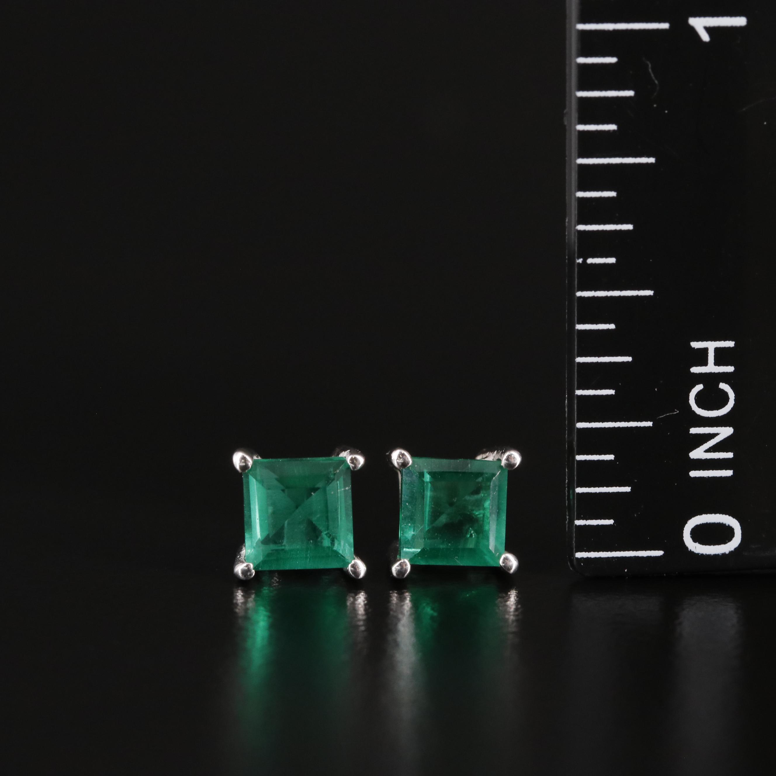 Sterling Cubic Zirconia Stud Earrings