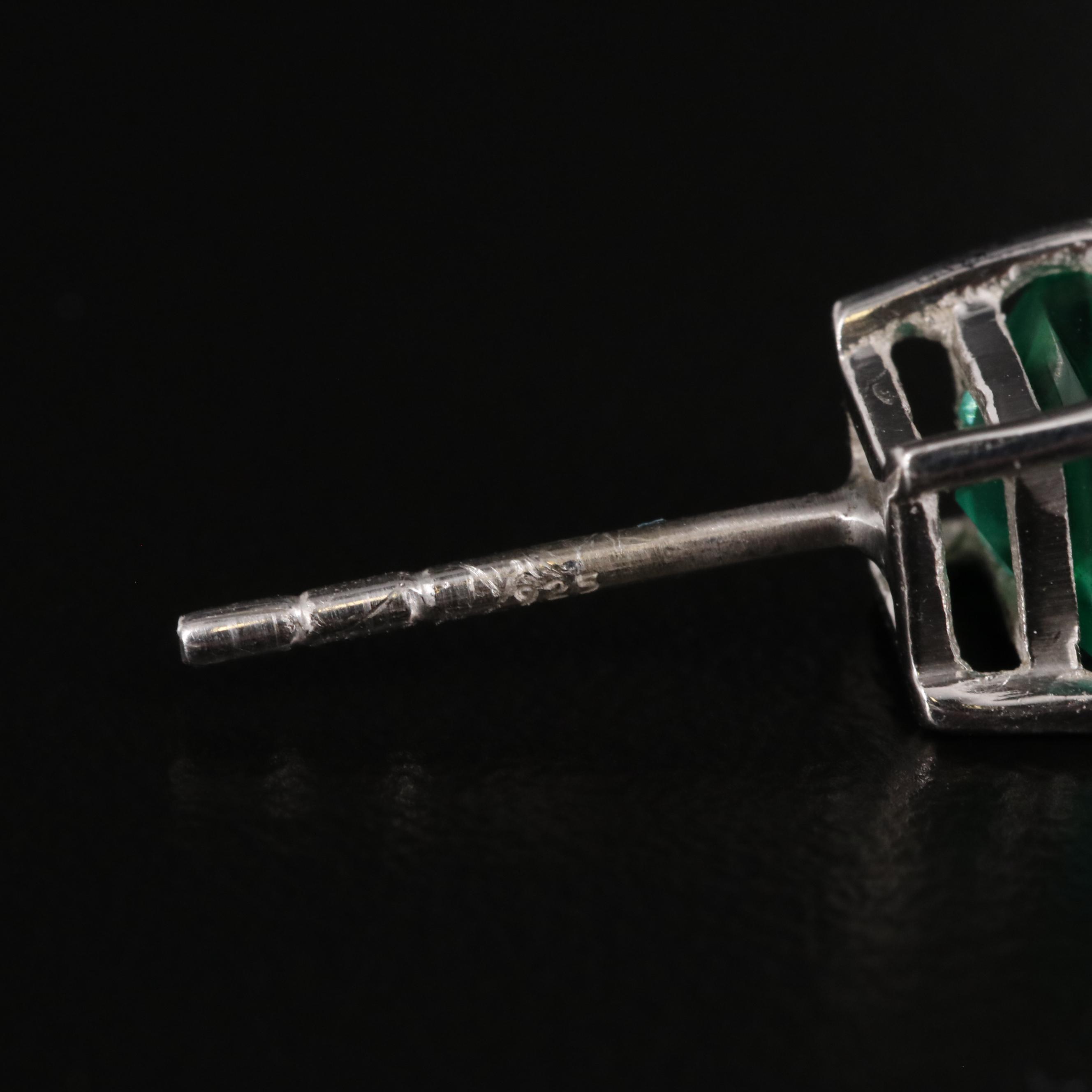 Sterling Cubic Zirconia Stud Earrings